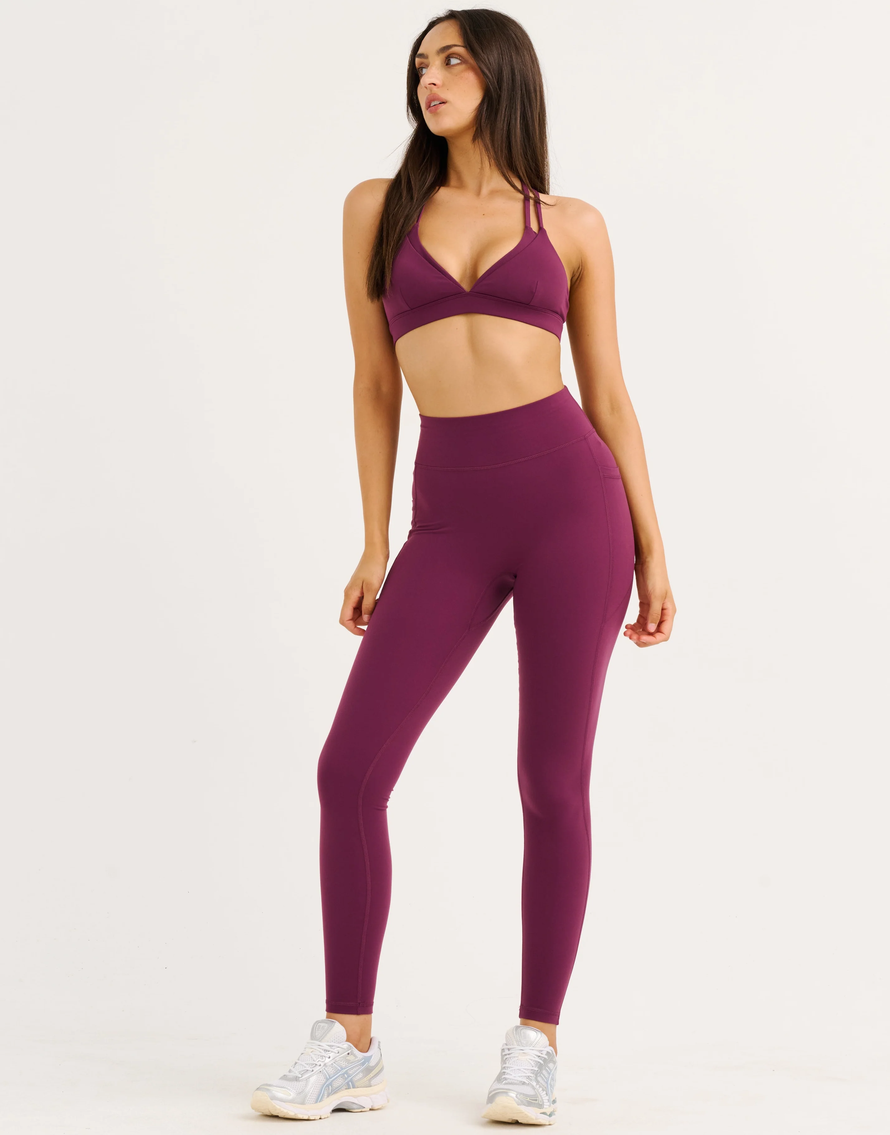 Ascend Pocket Leggings 28" - Blackberry - Image 3