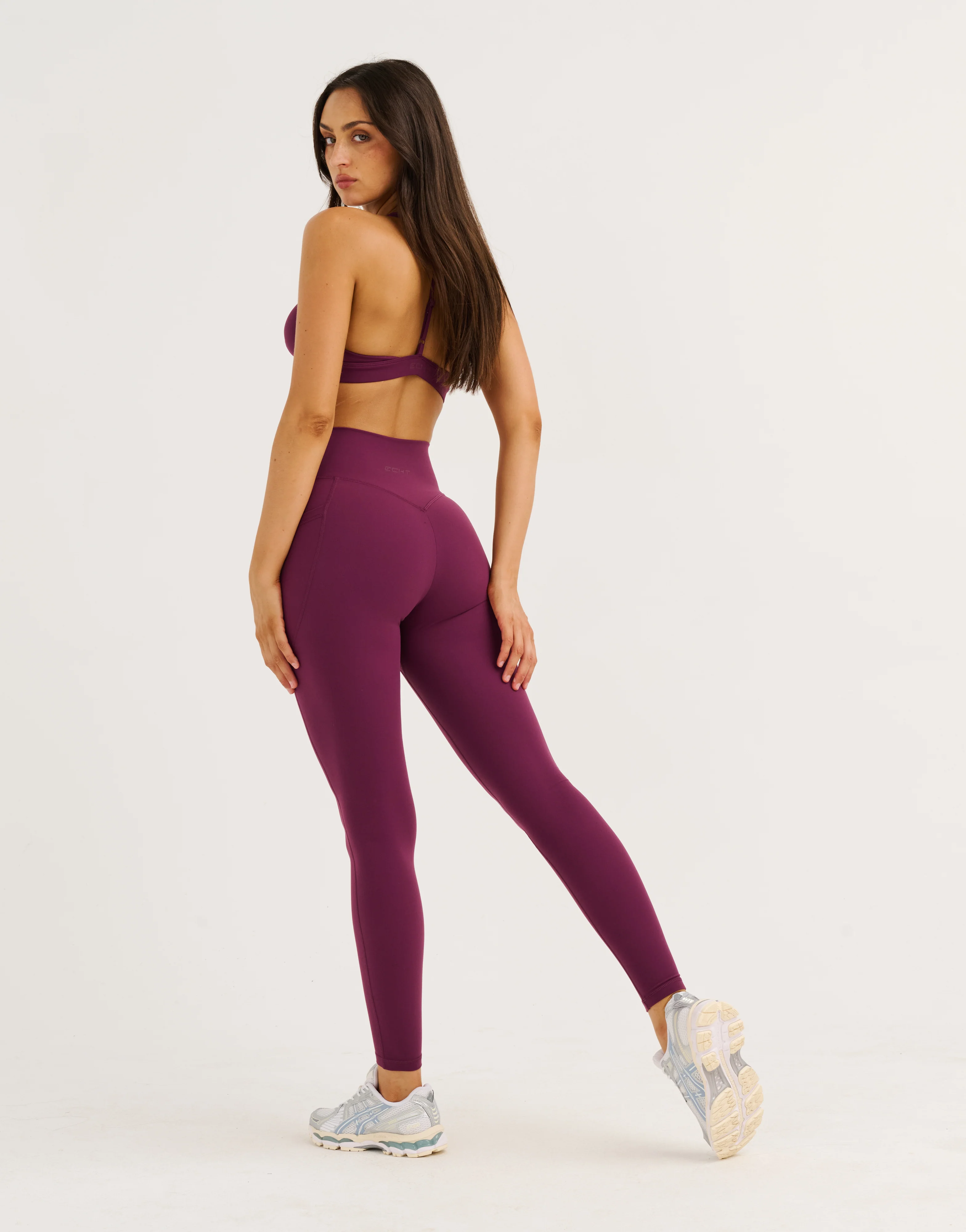 Ascend Pocket Leggings 28" - Blackberry - Image 9