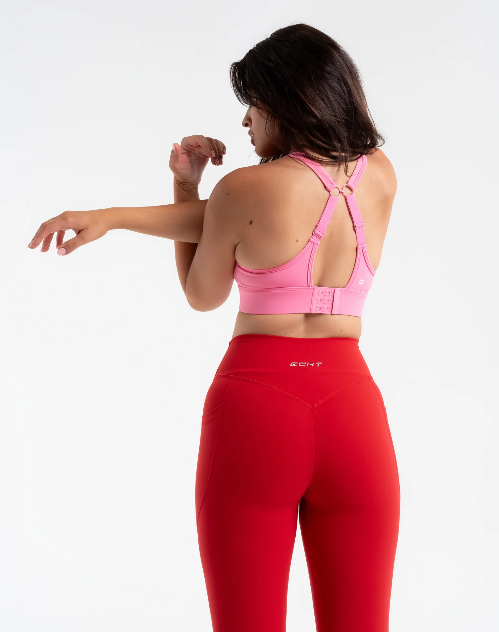 Ascend Pocket Leggings 28" - Scarlet Red - Image 4