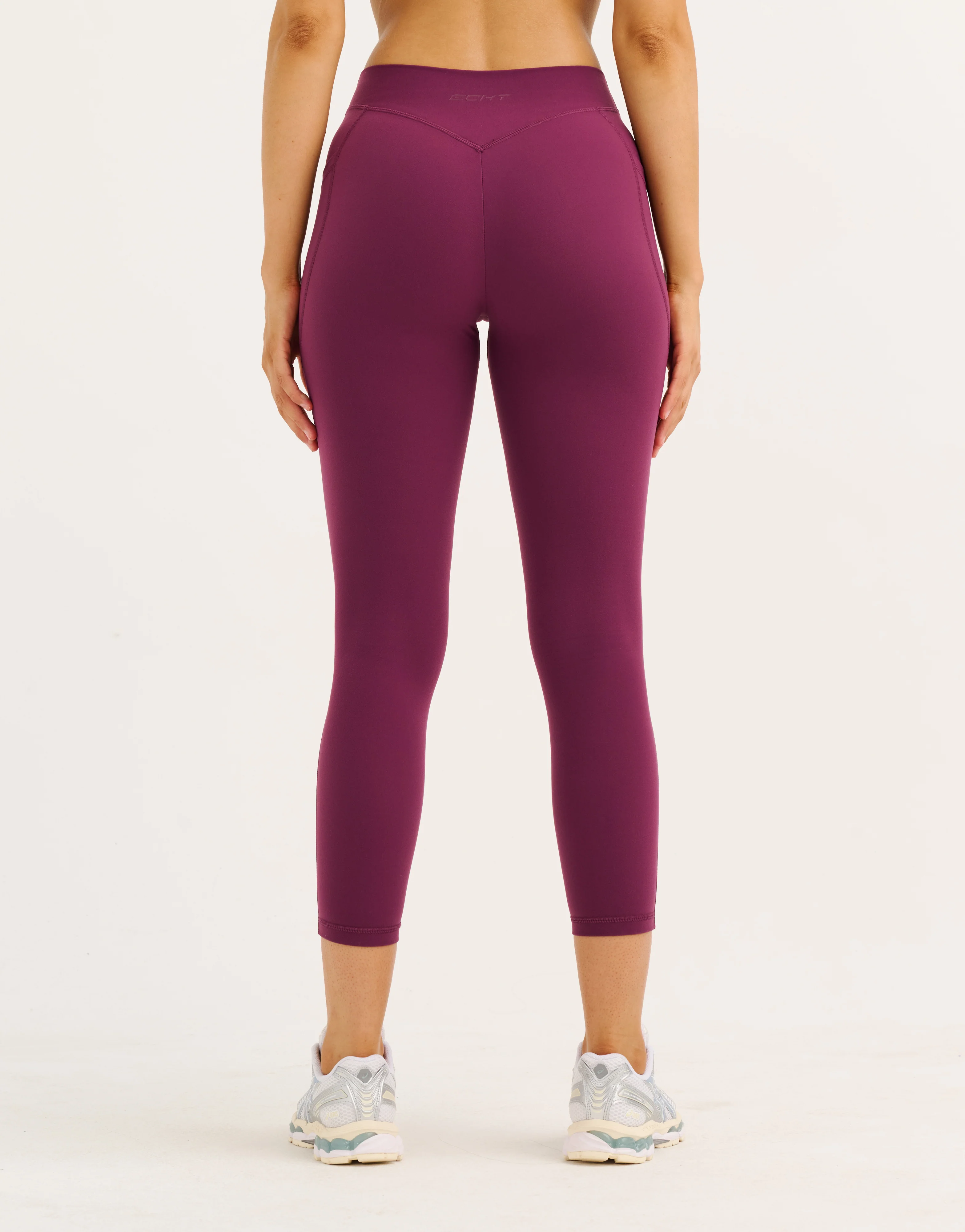 Ascend Pocket Mid-Waist Leggings 23" - Blackberry - Image 4