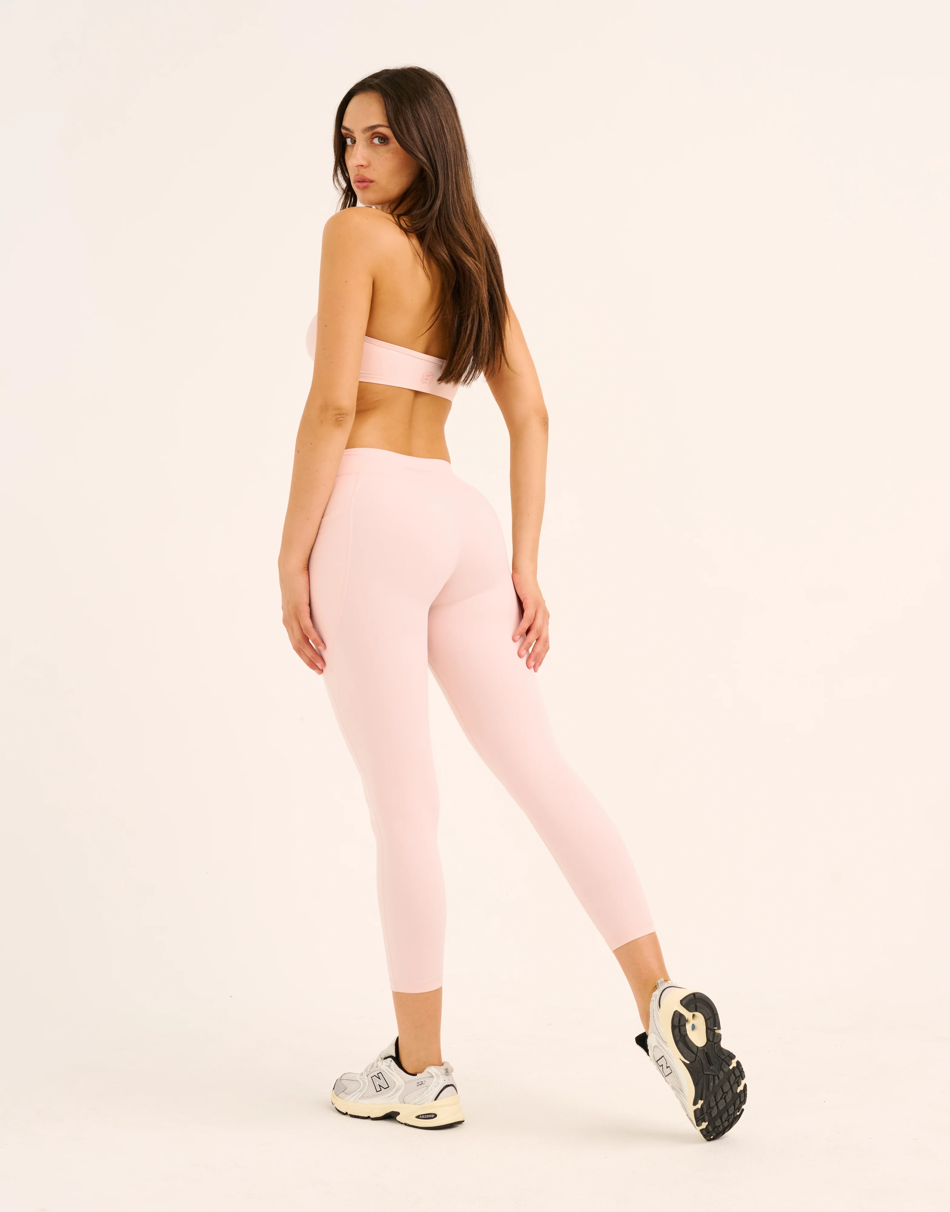Ascend Pocket Mid-Waist Leggings 23" - Mauve - Image 8
