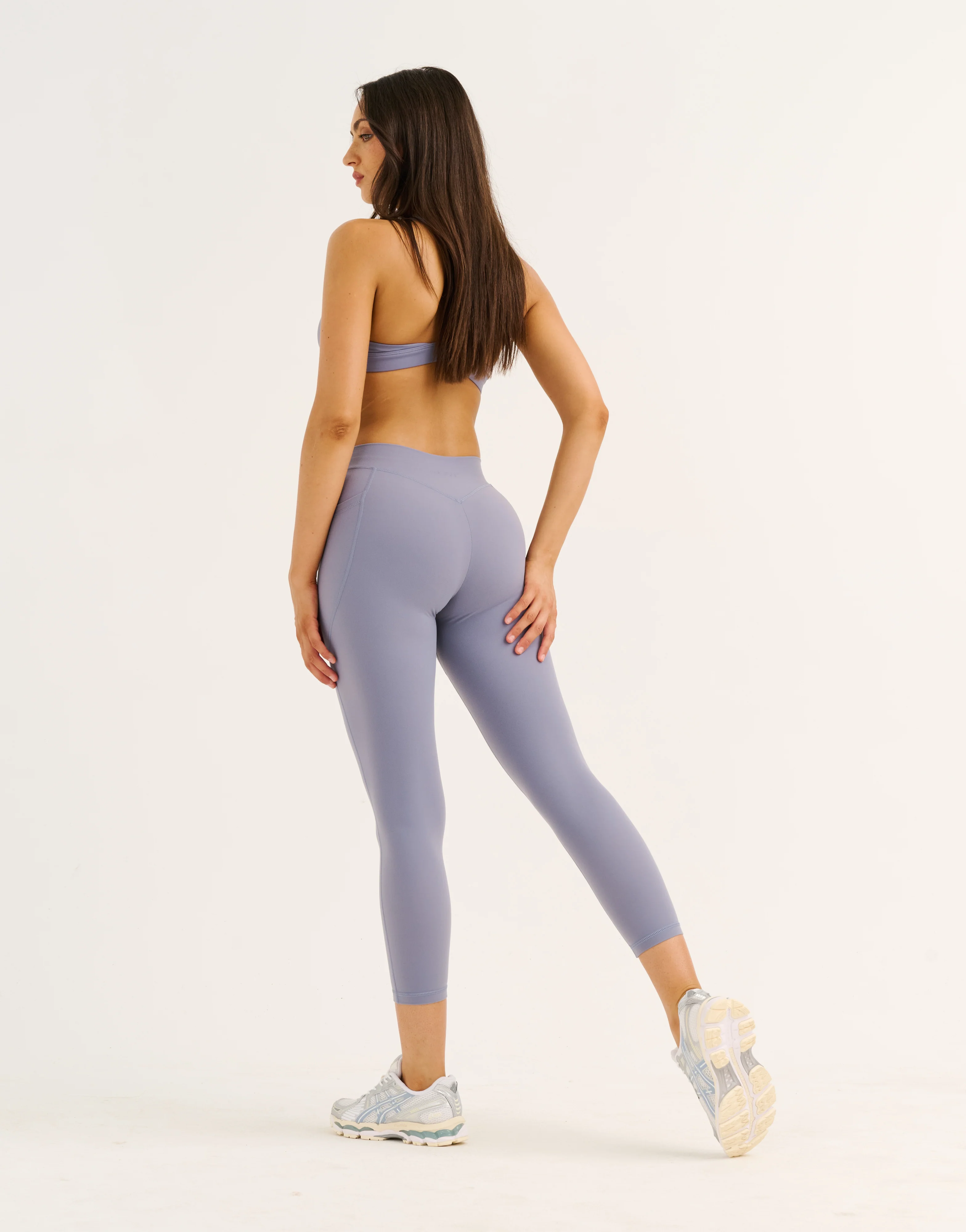 Ascend Pocket Mid-Waist Leggings 23" - Washed Blue - Image 13