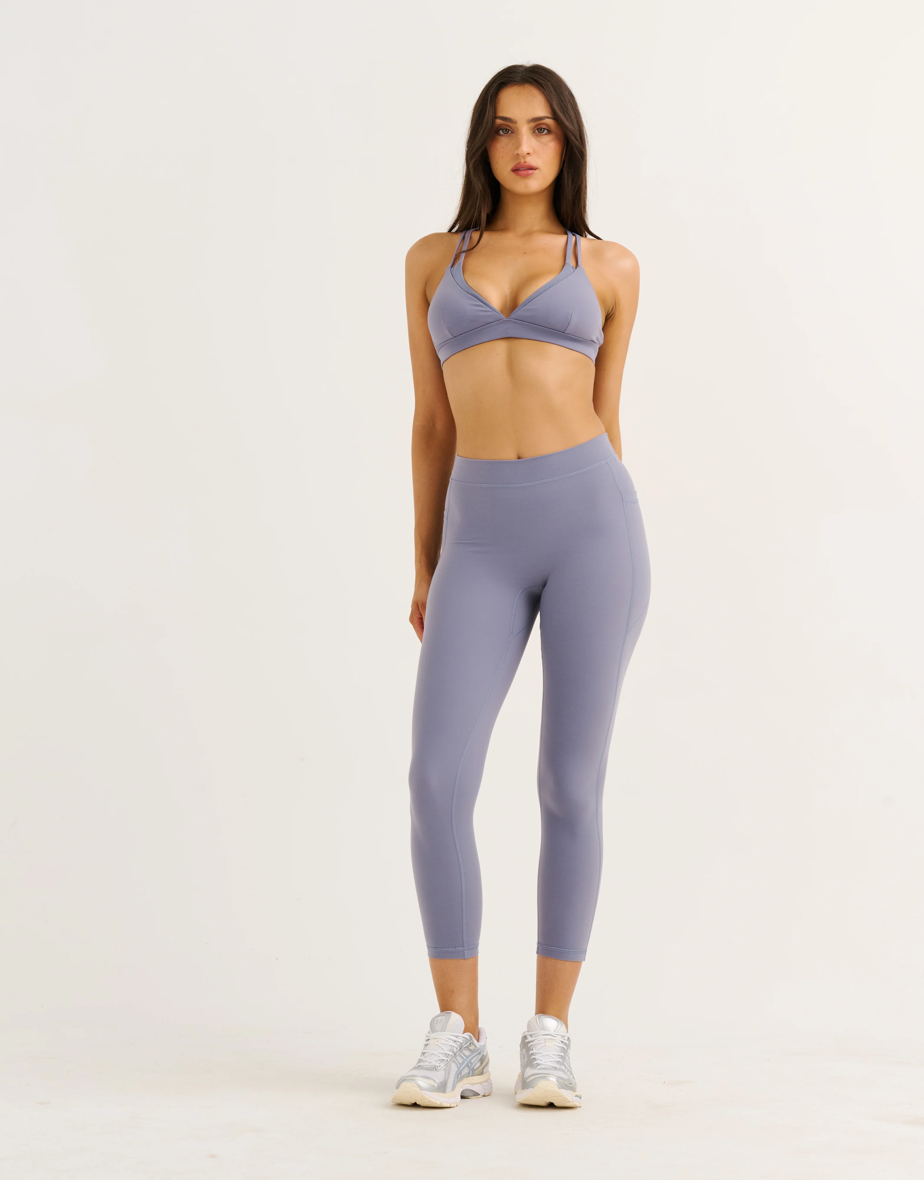 Ascend Pocket Mid-Waist Leggings 23" - Washed Blue - Image 7