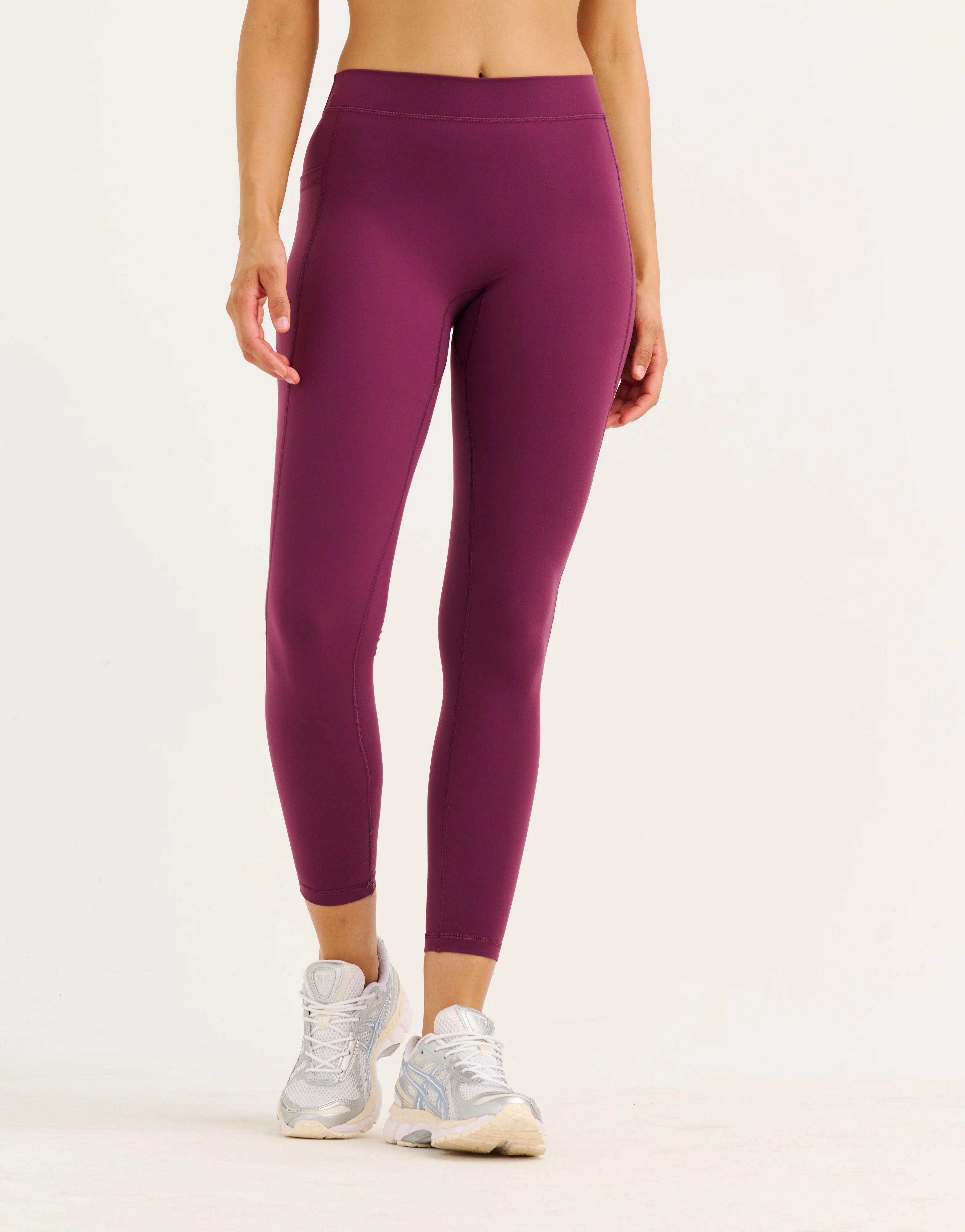 Ascend Pocket Mid-Waist Leggings 25" - Blackberry - Image 6