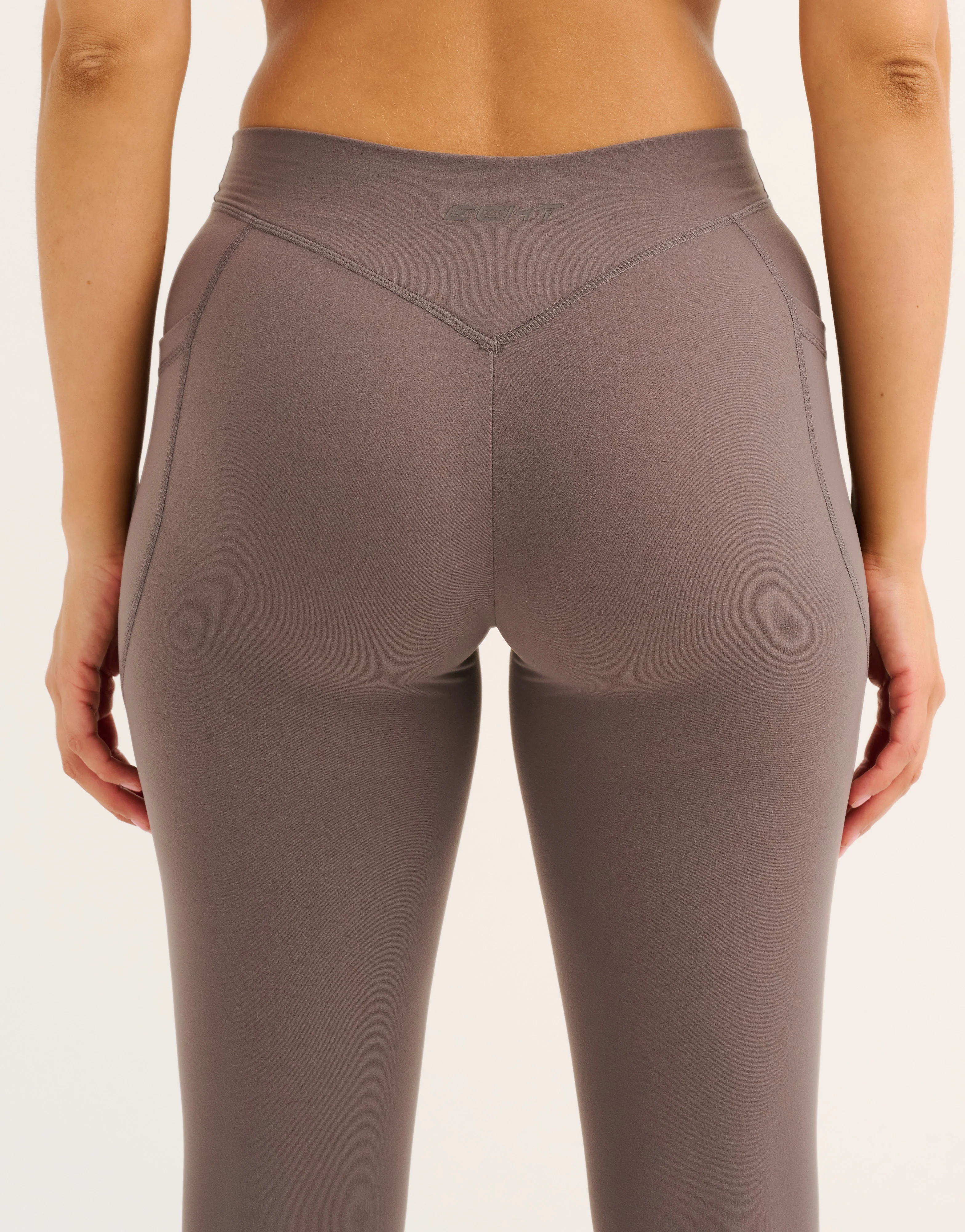 Ascend Pocket Mid-Waist Leggings 25" - Slate Grey - Image 3