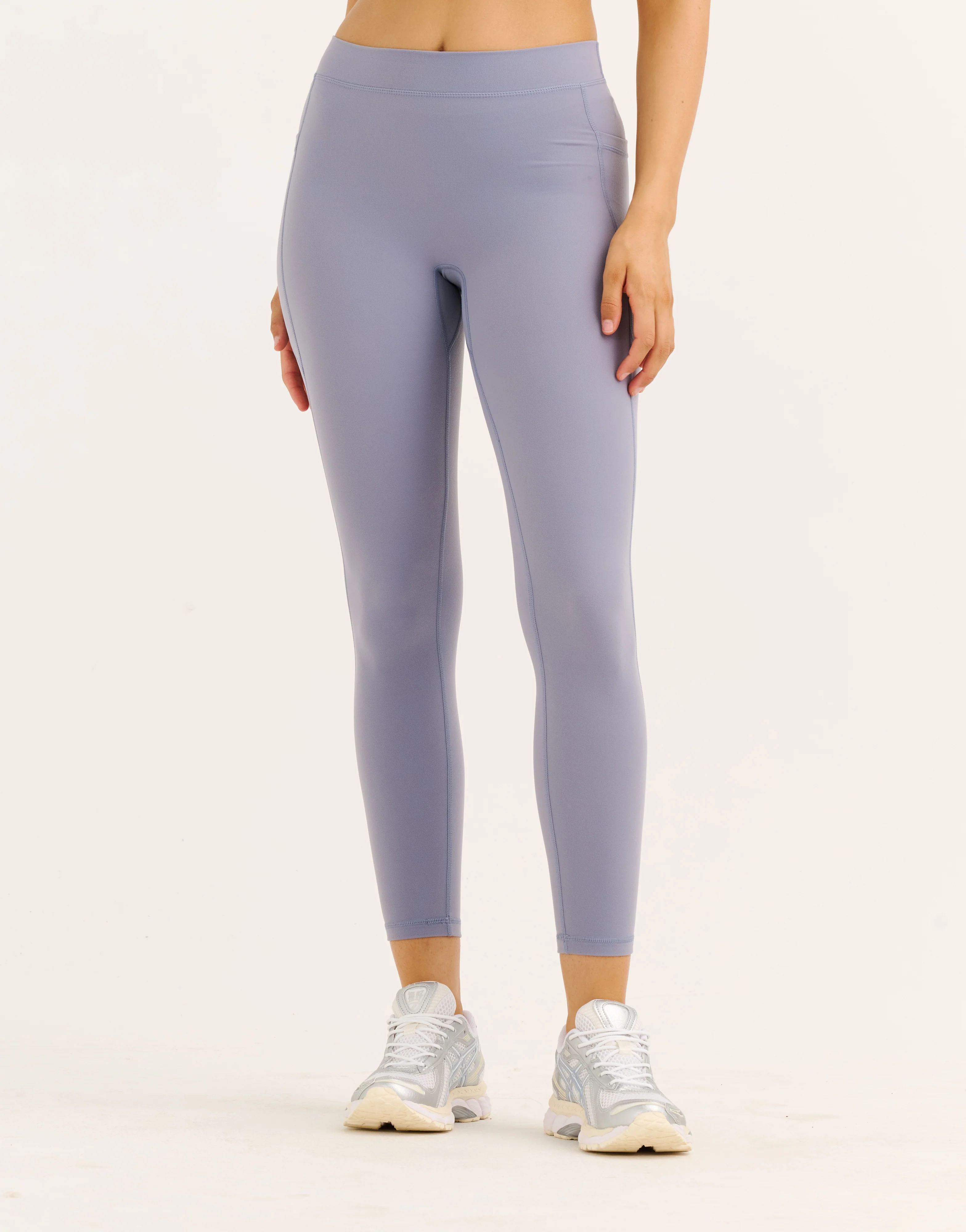 Ascend Pocket Mid-Waist Leggings 25" - Washed Blue - Image 3