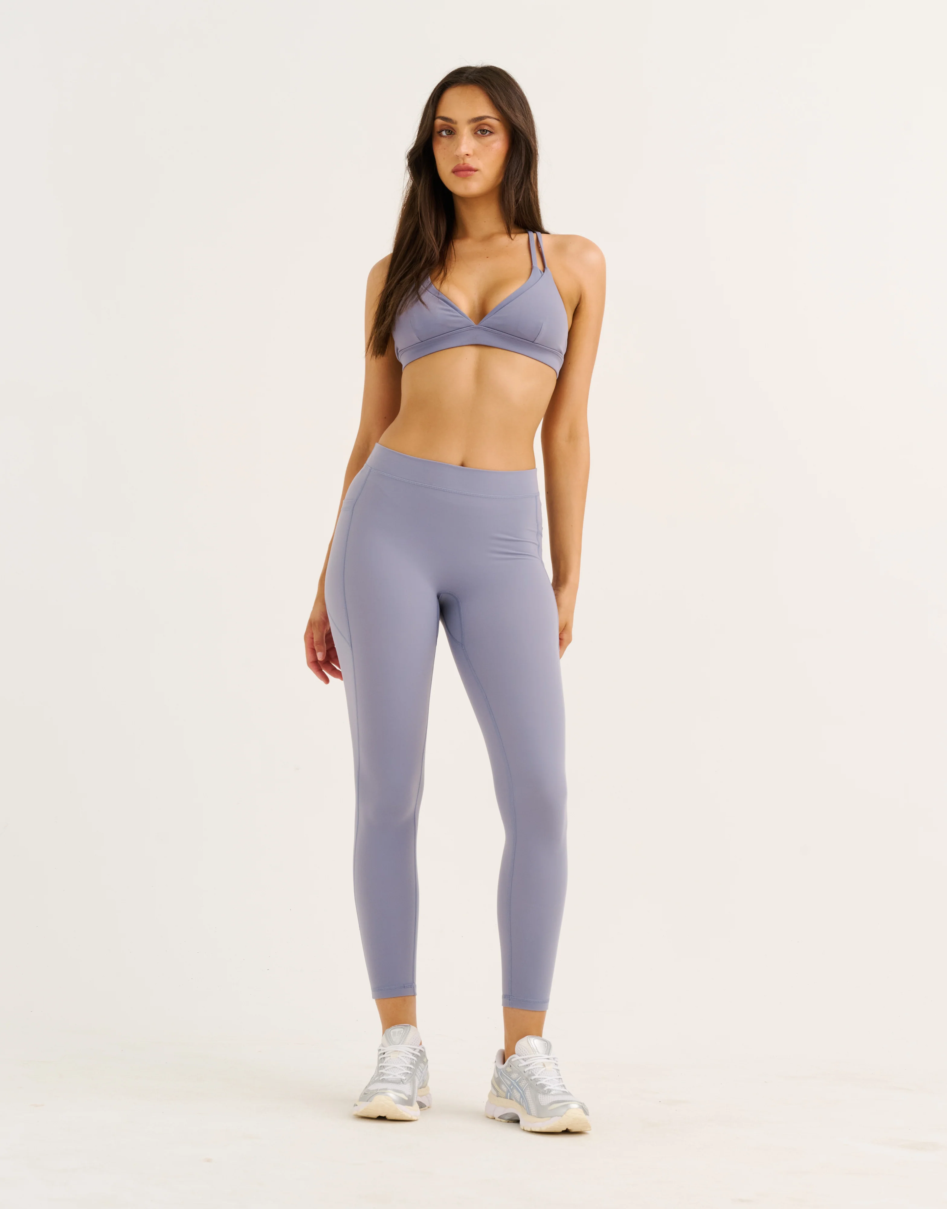 Ascend Pocket Mid-Waist Leggings 25" - Washed Blue - Image 7