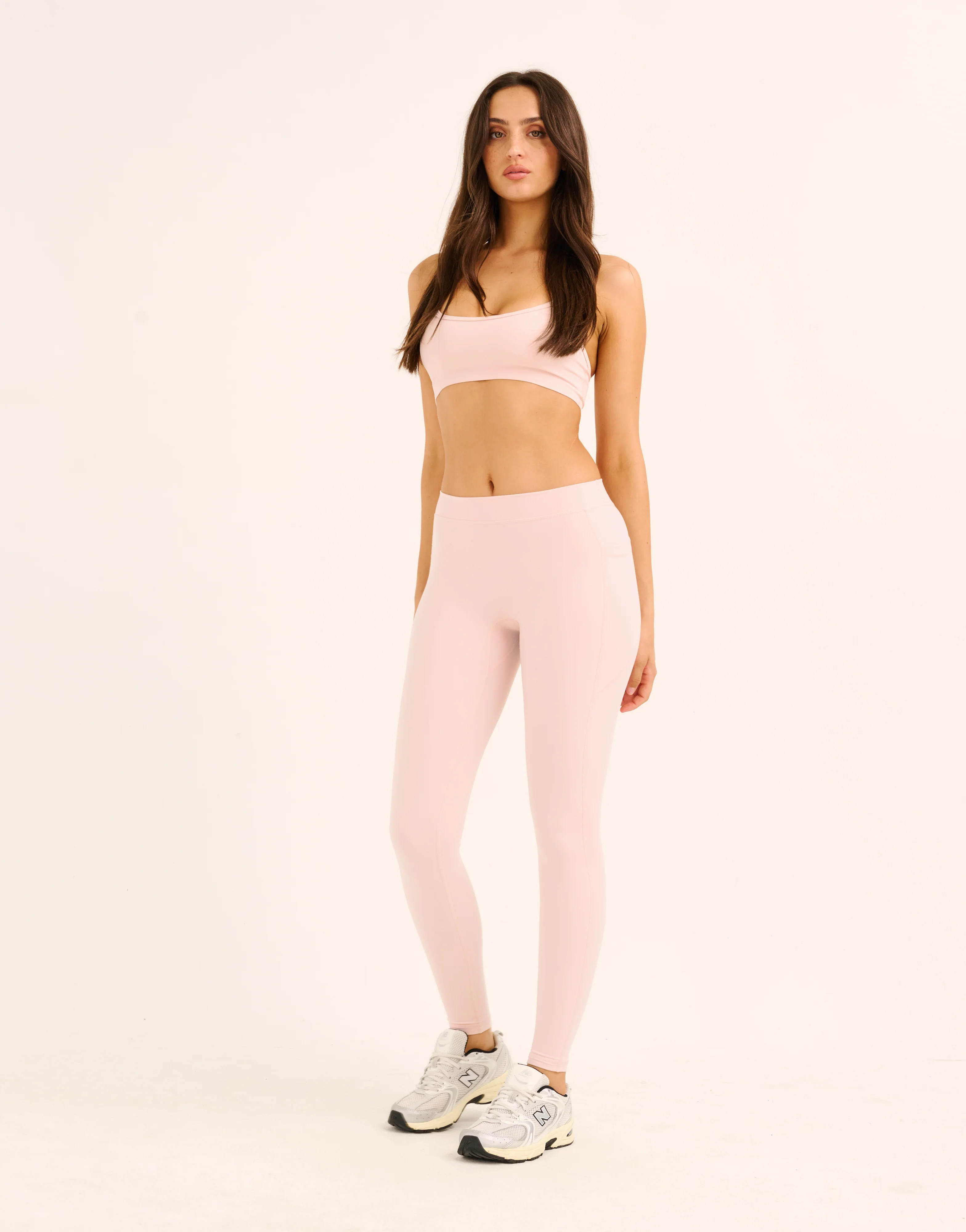 Ascend Pocket Mid-Waist Leggings 28" - Mauve - Image 10