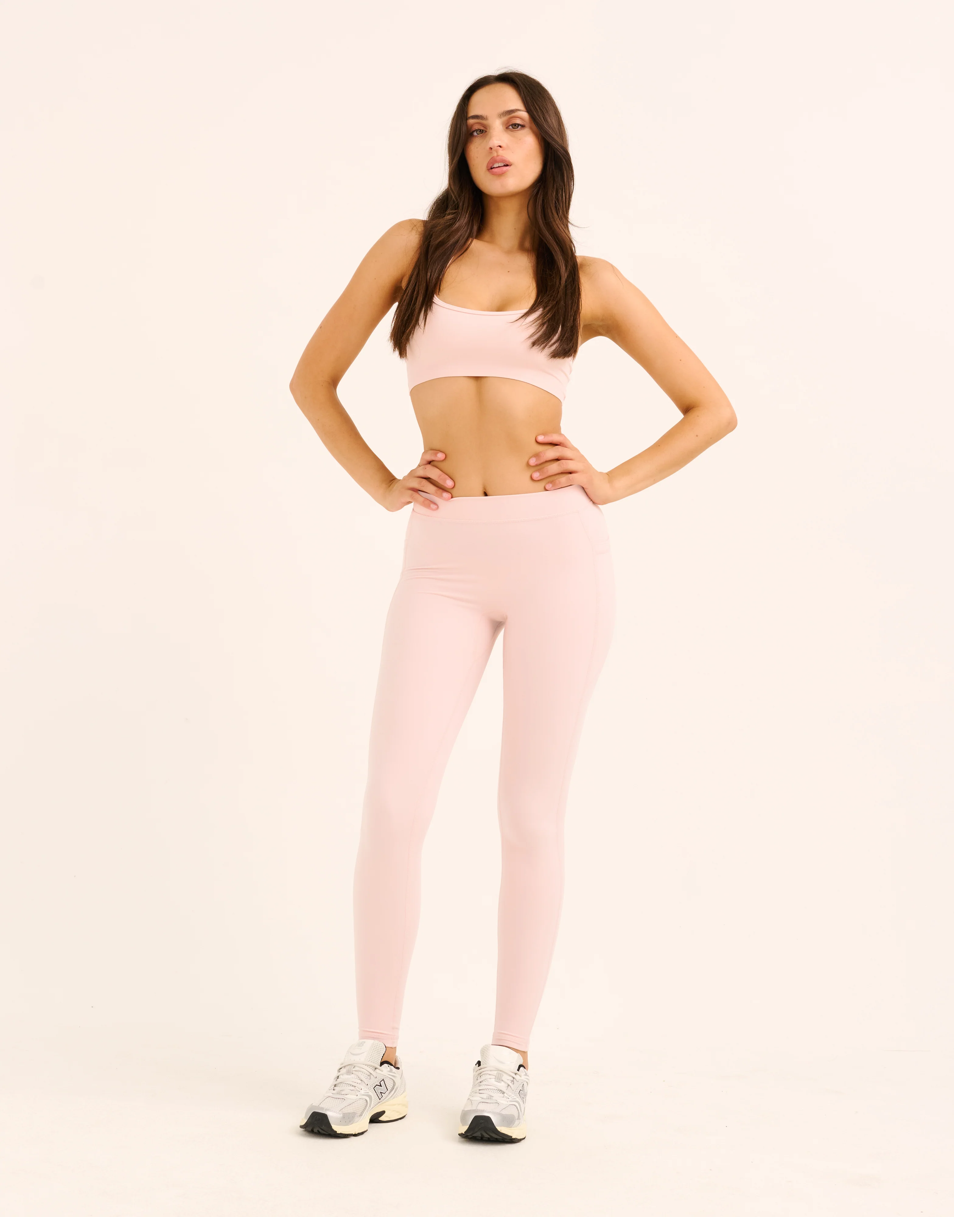 Ascend Pocket Mid-Waist Leggings 28" - Mauve - Image 4