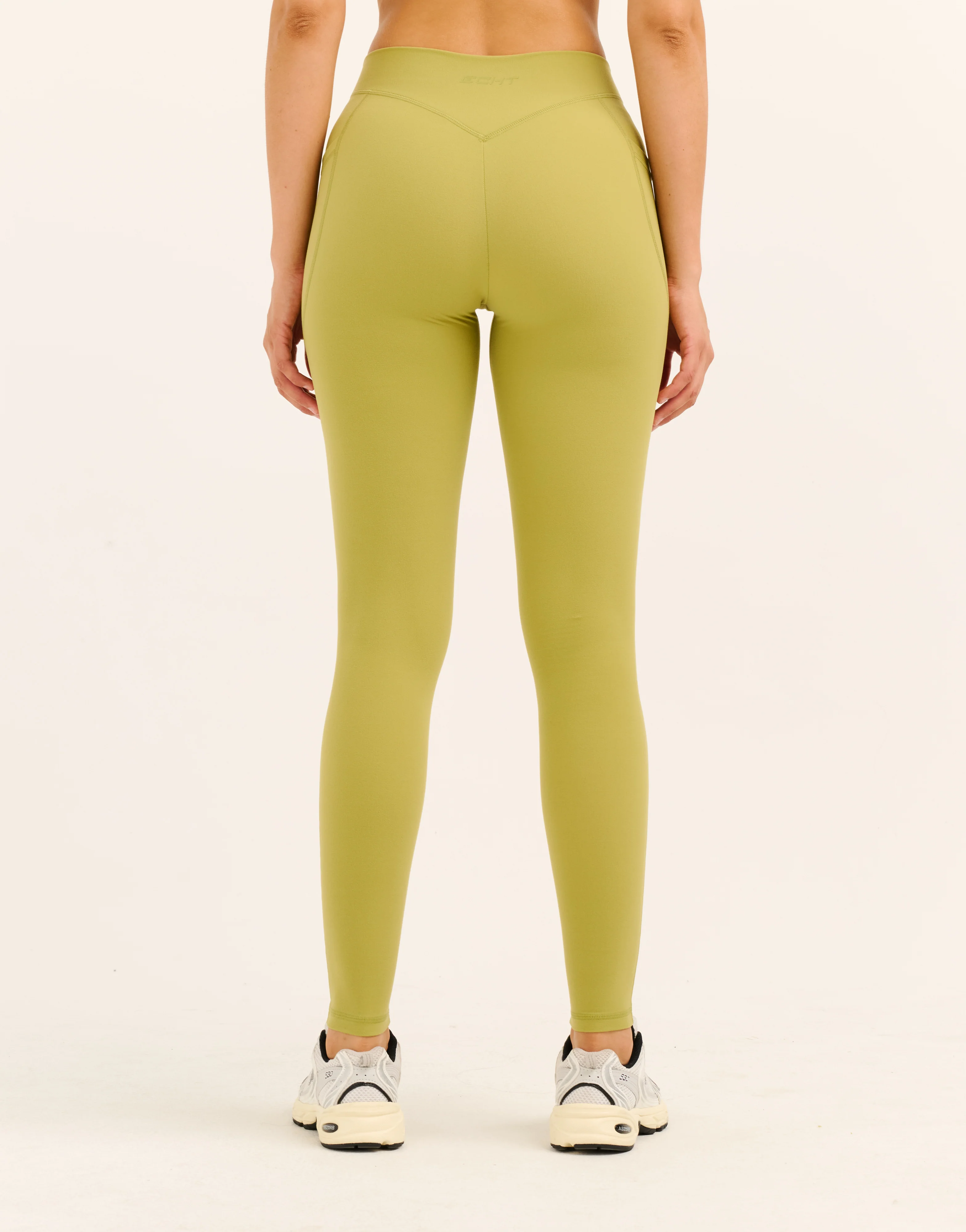 Ascend Pocket Mid-Waist Leggings 28" - Olive - Image 5