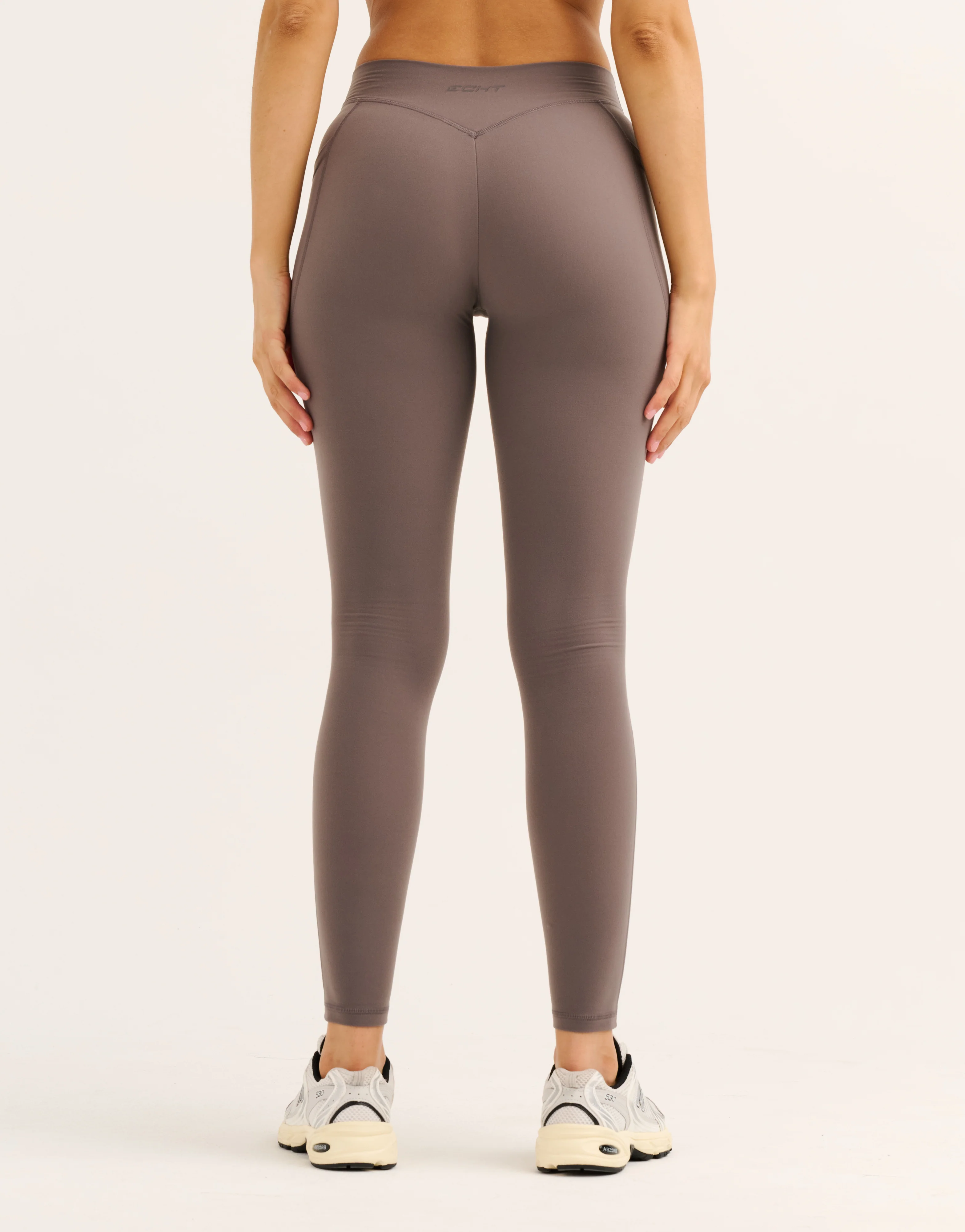 Ascend Pocket Mid-Waist Leggings 28" - Slate Grey - Image 3