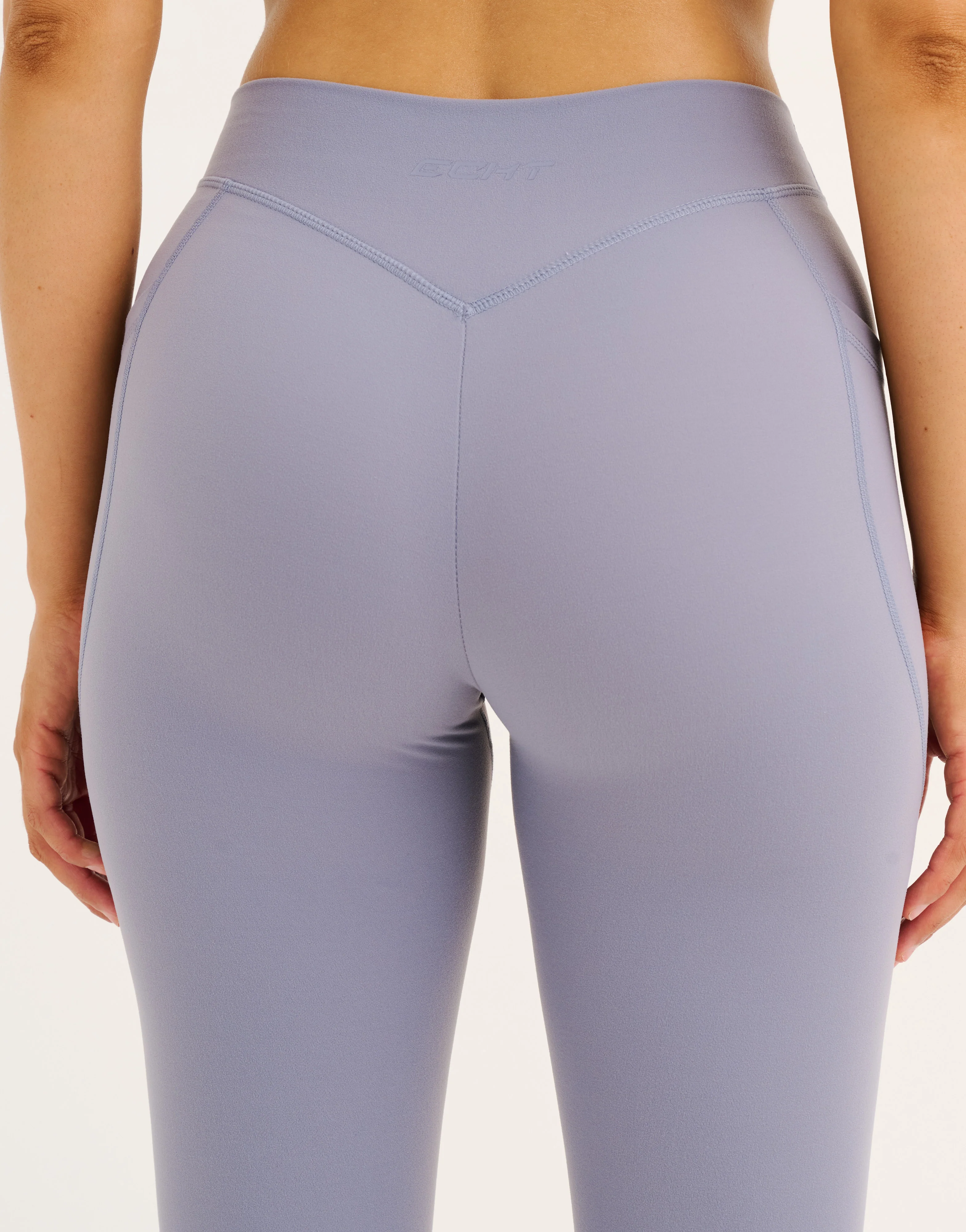 Ascend Pocket Mid-Waist Leggings 28" - Washed Blue - Image 11