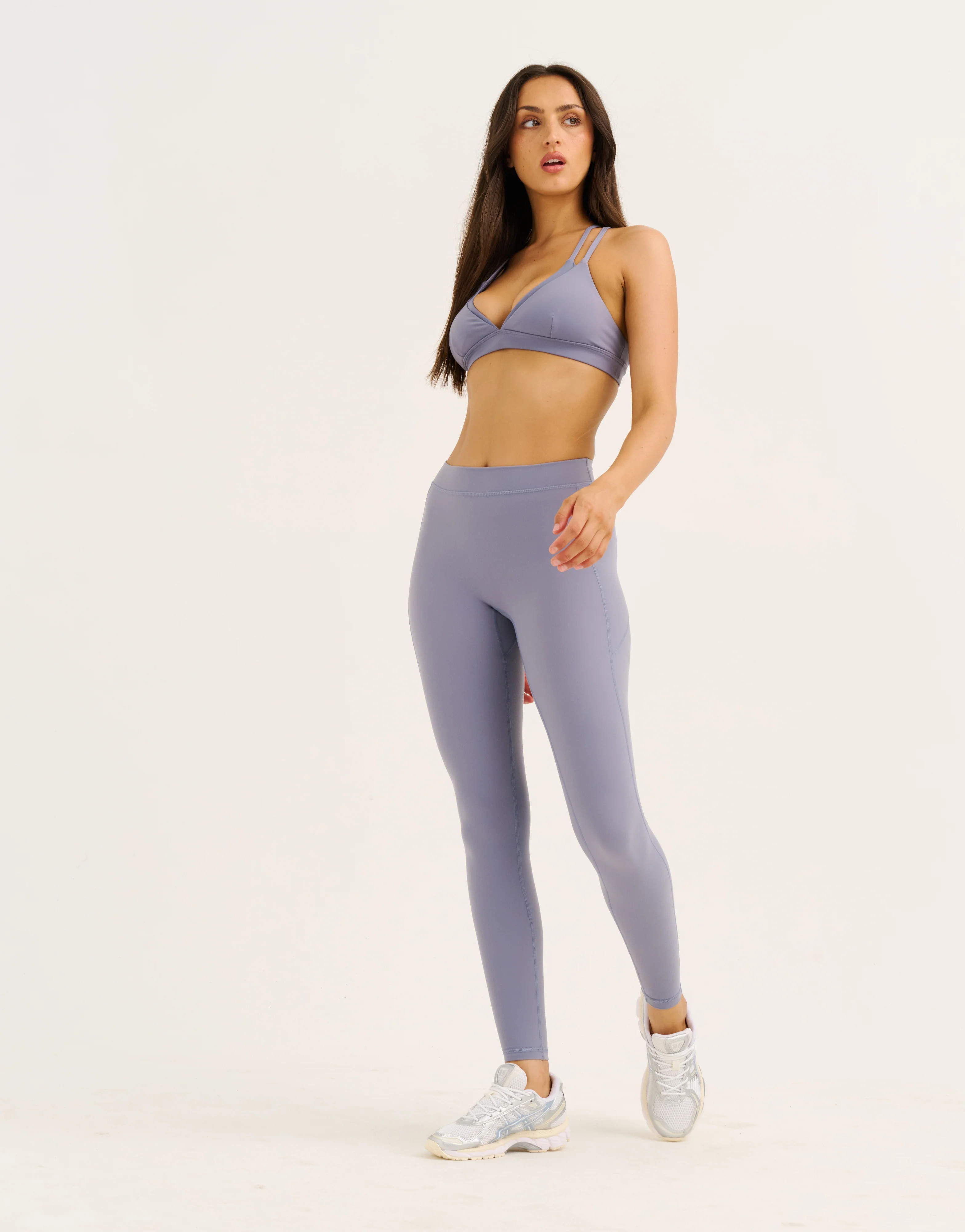 Ascend Pocket Mid-Waist Leggings 28" - Washed Blue - Image 4