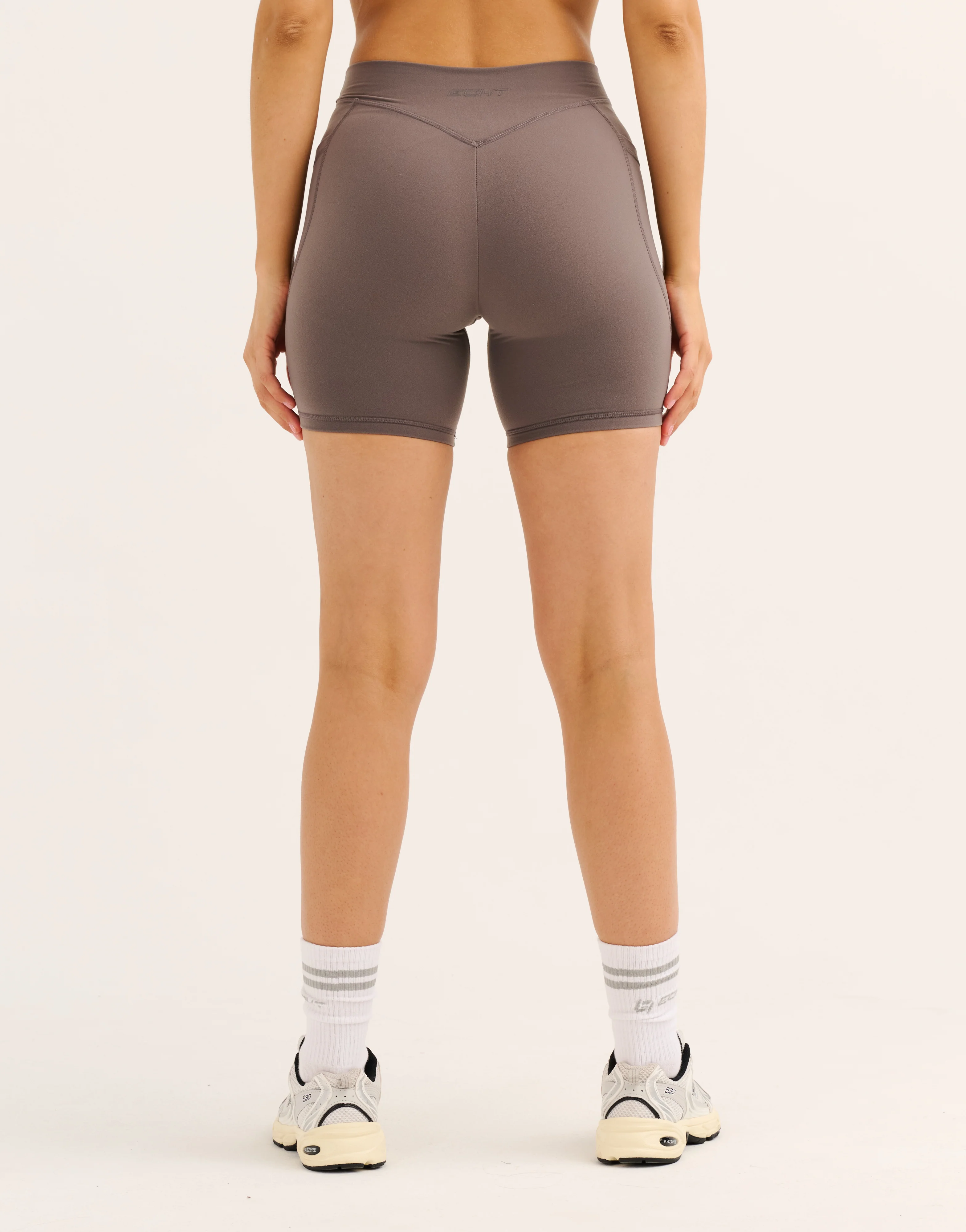 Ascend Pocket Mid-Waist Shorts 6" - Slate Grey - Image 11