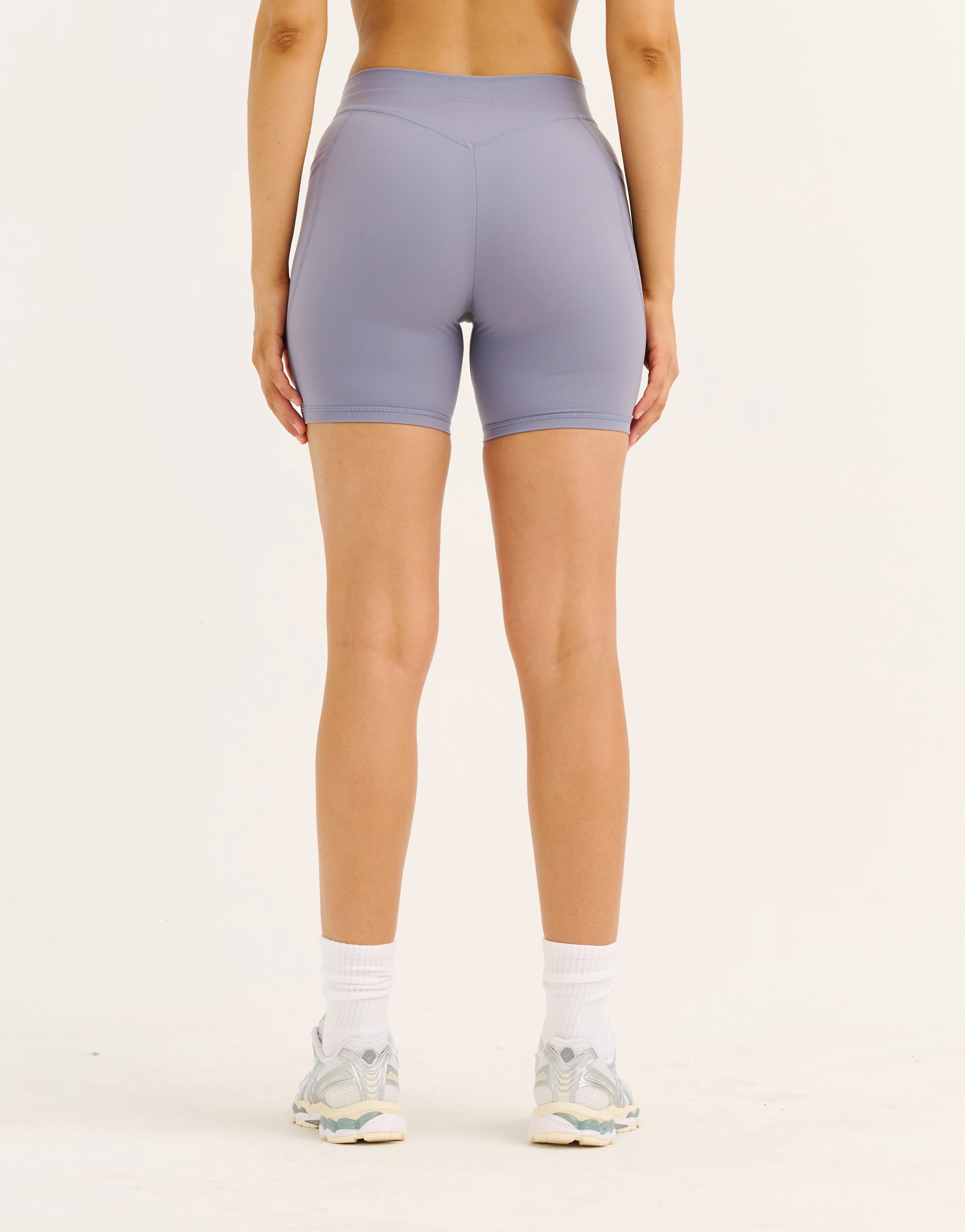 Ascend Pocket Mid-Waist Shorts 6" - Washed Blue - Image 12