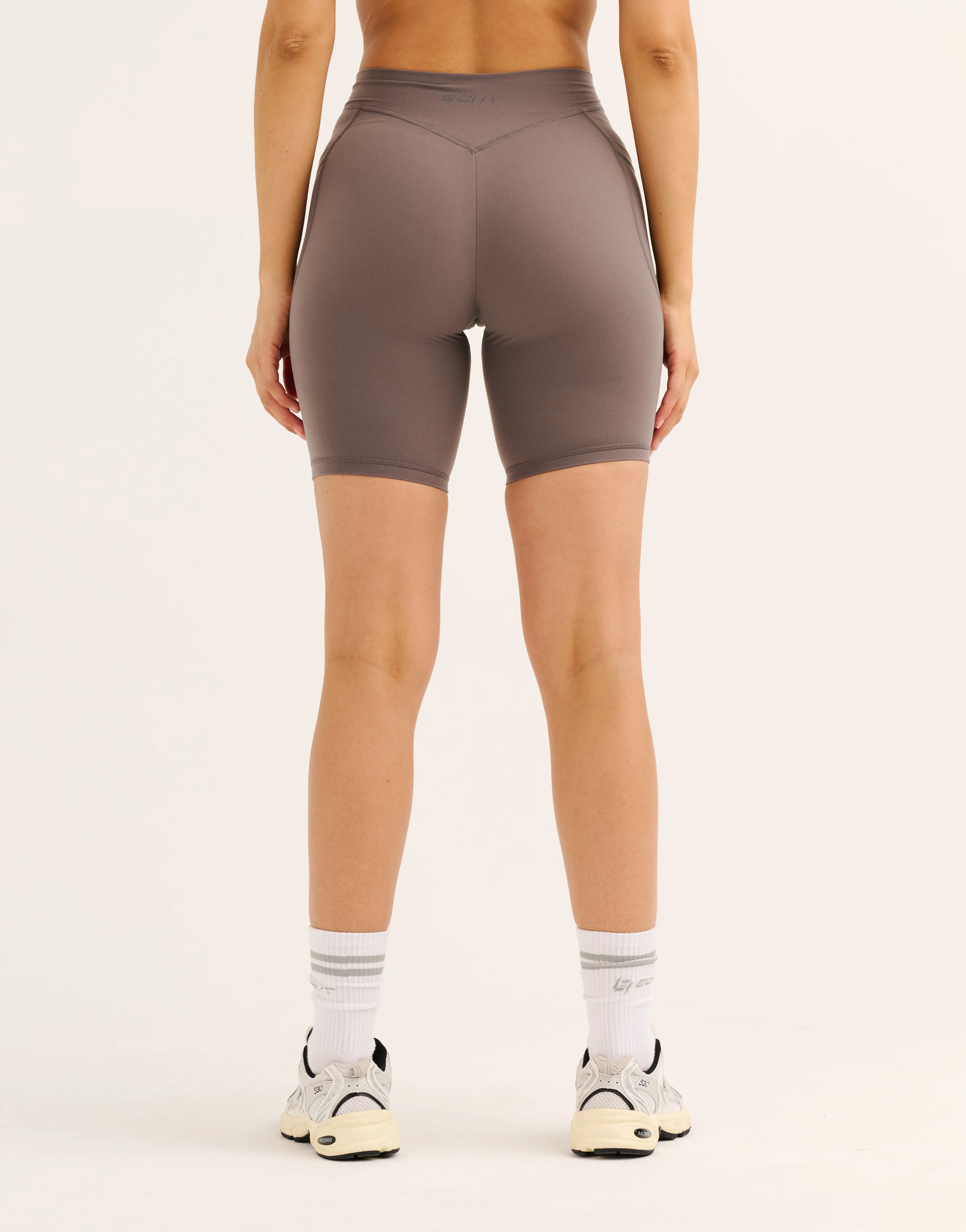 Ascend Pocket Mid-Waist Shorts 8" - Slate Grey - Image 11