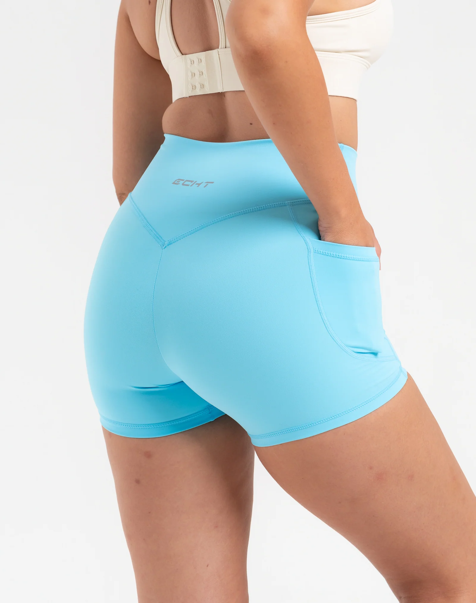 Ascend Pocket Shorts 4" - Baby Blue - Image 8