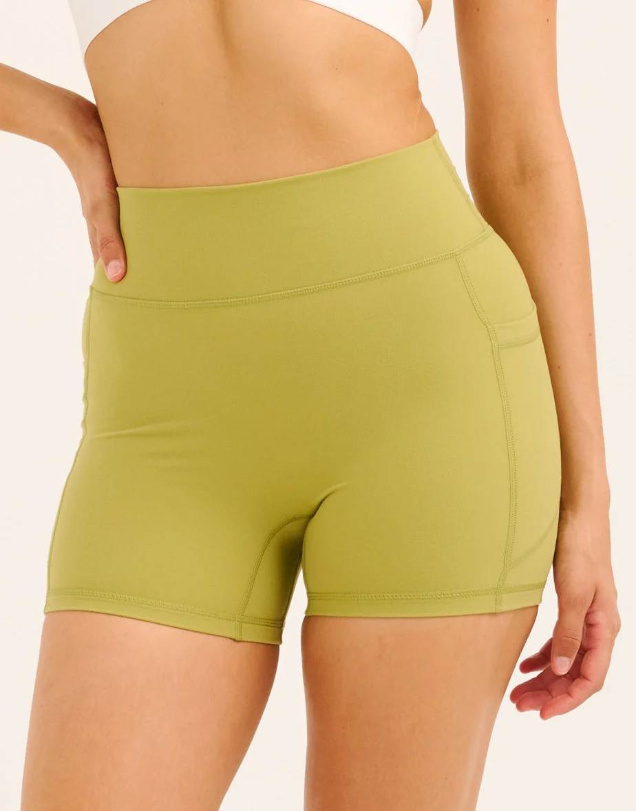 Ascend Pocket Shorts 4" - Olive - Image 6