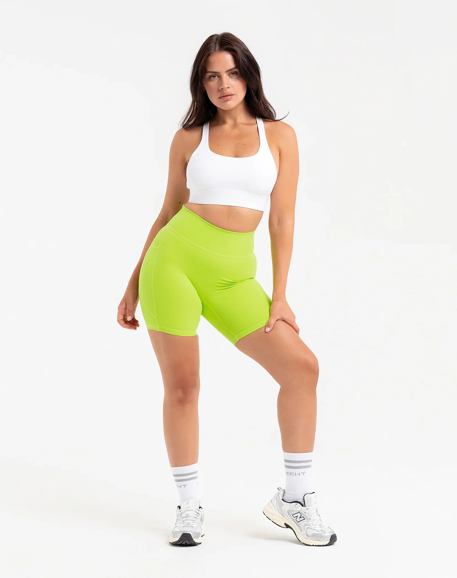 Ascend Pocket Shorts 6" - Lime Green - Image 7