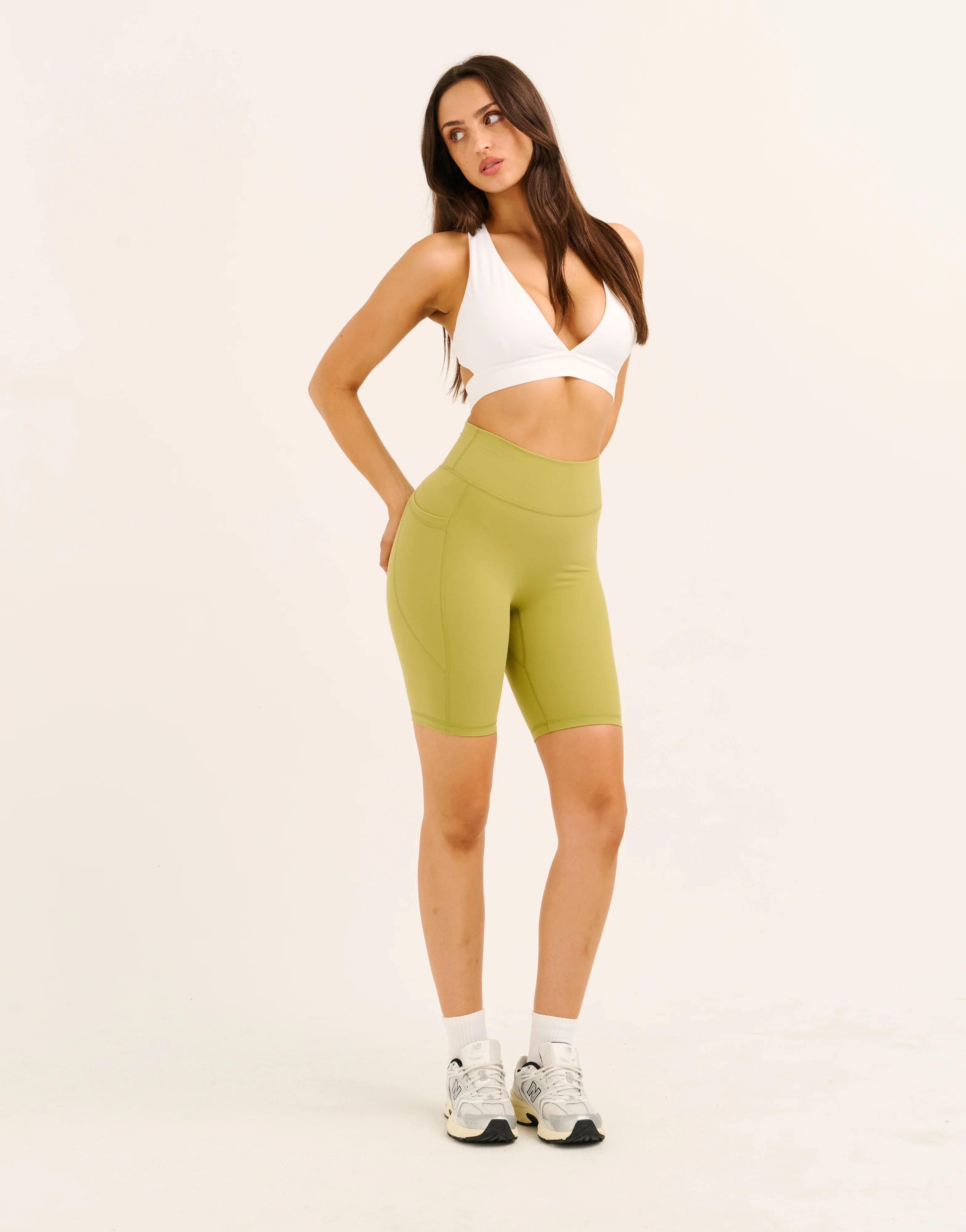 Ascend Pocket Shorts 8" - Olive - Image 5