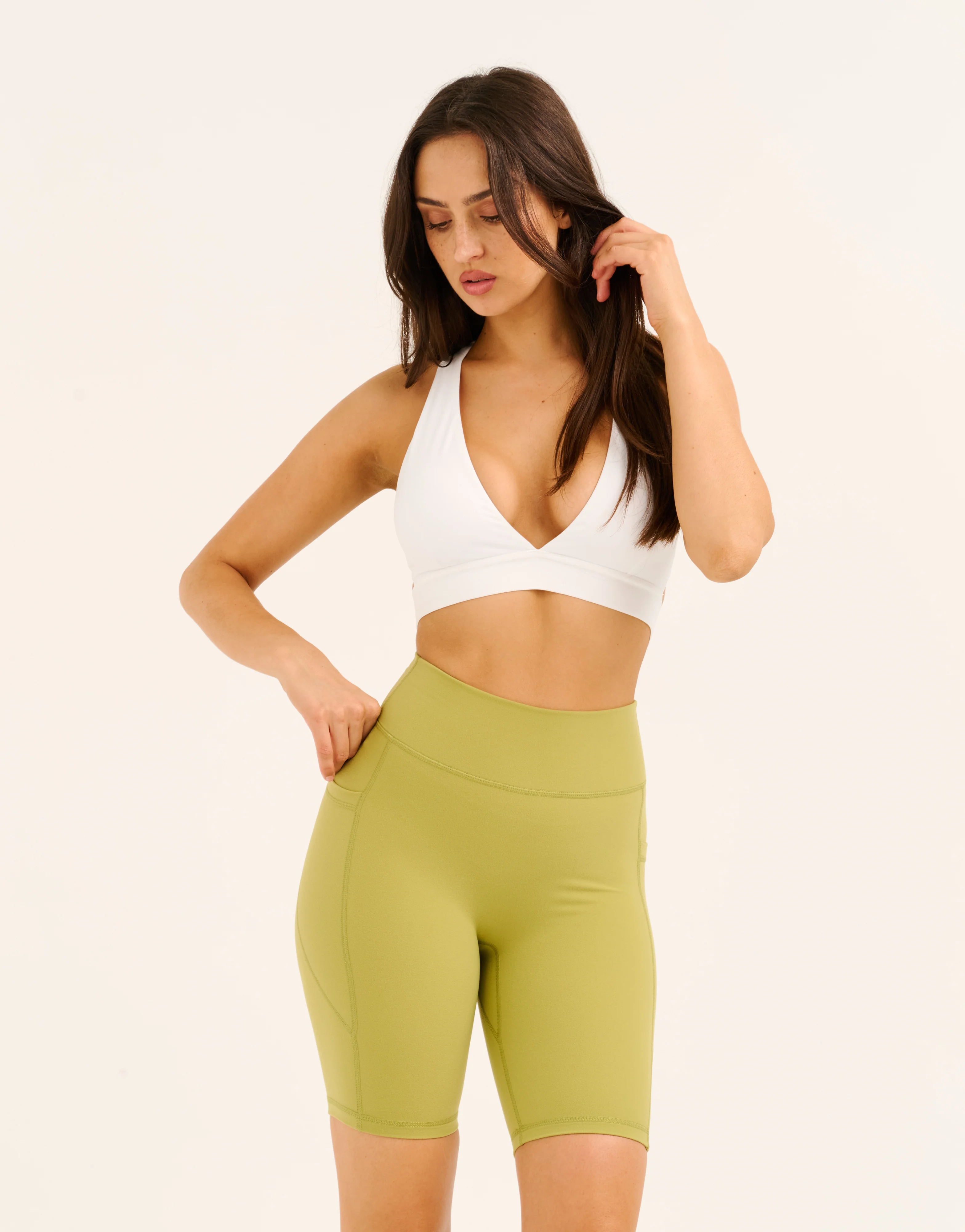 Ascend Pocket Shorts 8" - Olive - Image 6