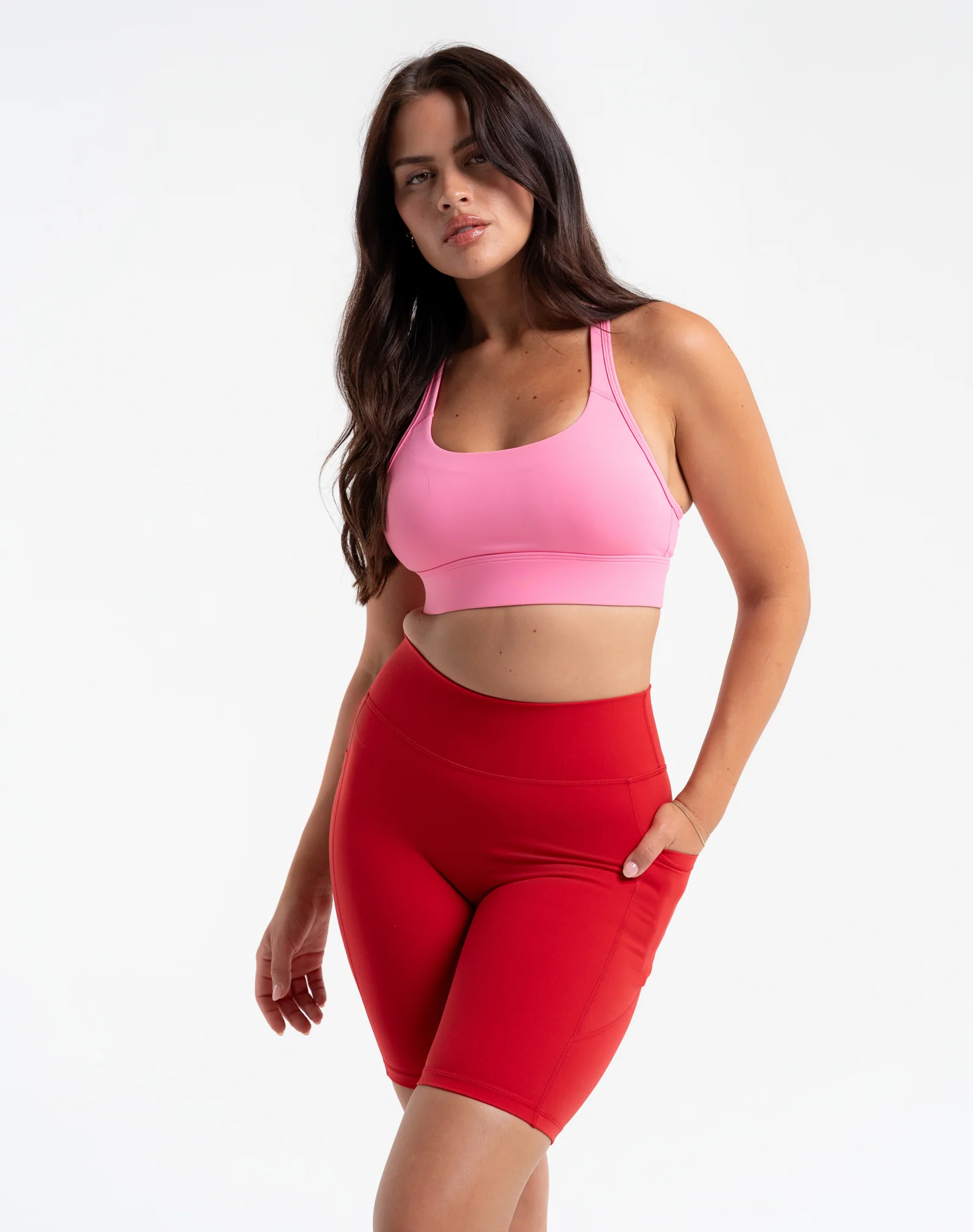 Ascend Pocket Shorts 8" - Scarlet Red - Image 2