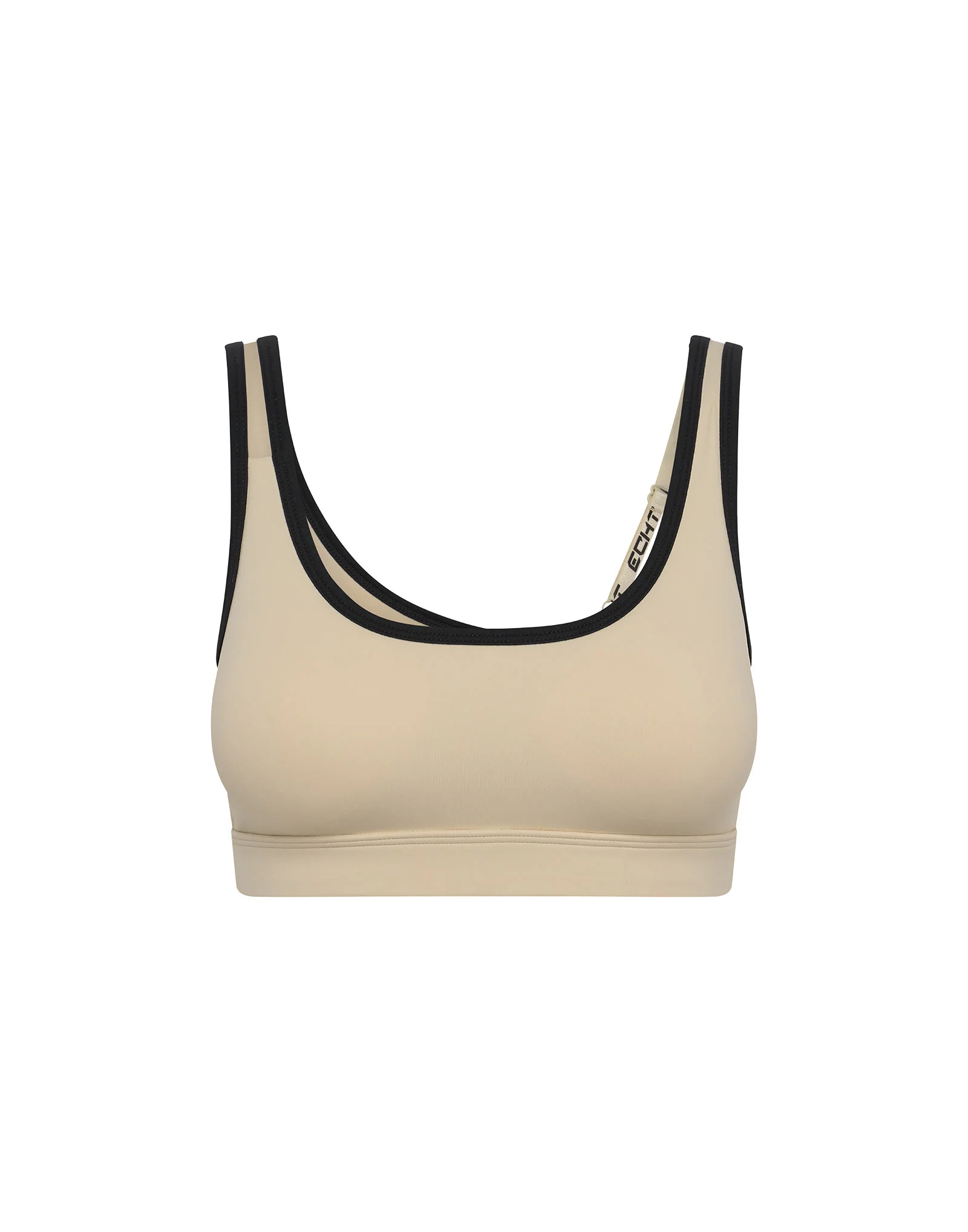 Asymmetric Sports Bra - Taupe - Image 4