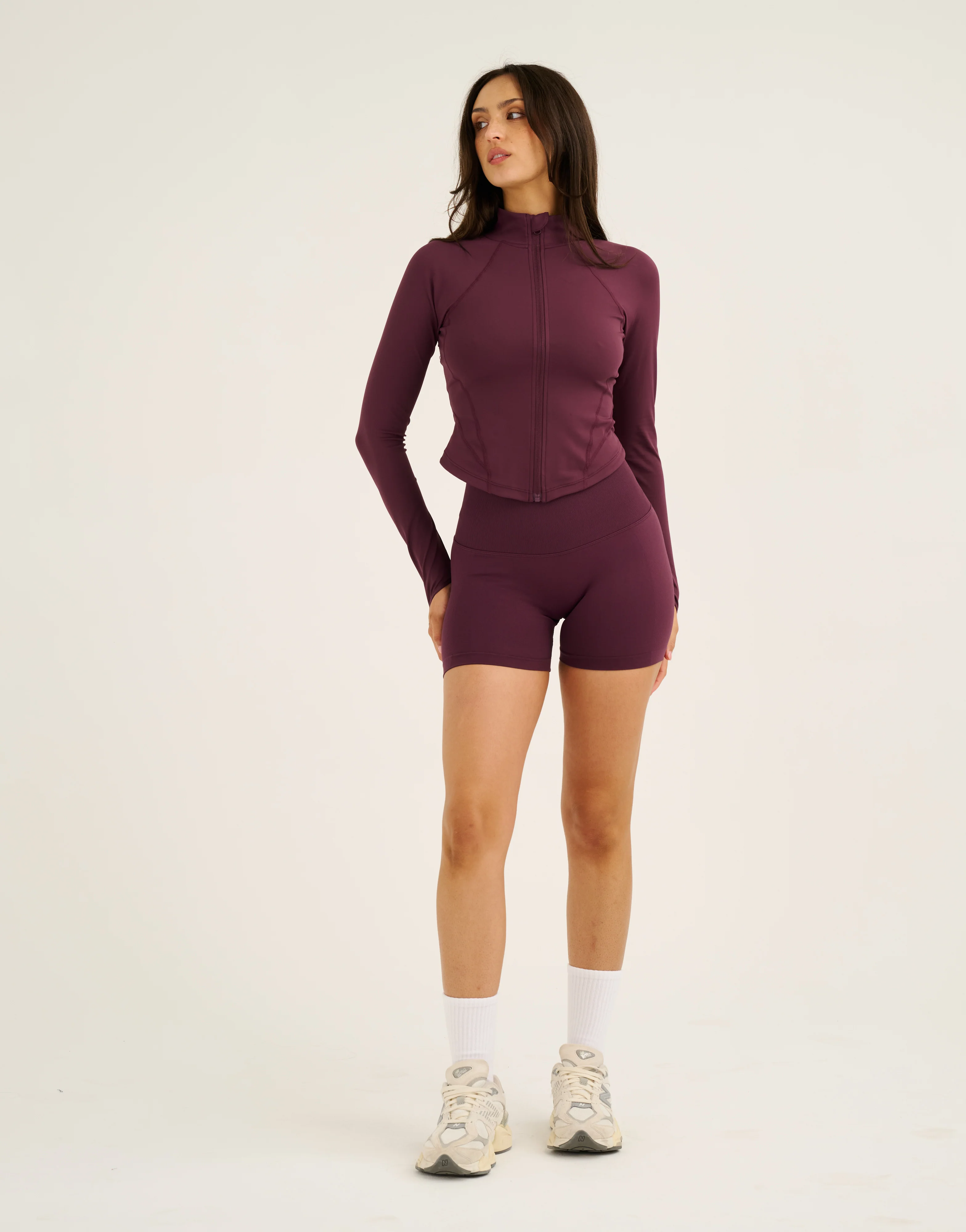 Athlete Crop Jacket - Blackberry - Image 11
