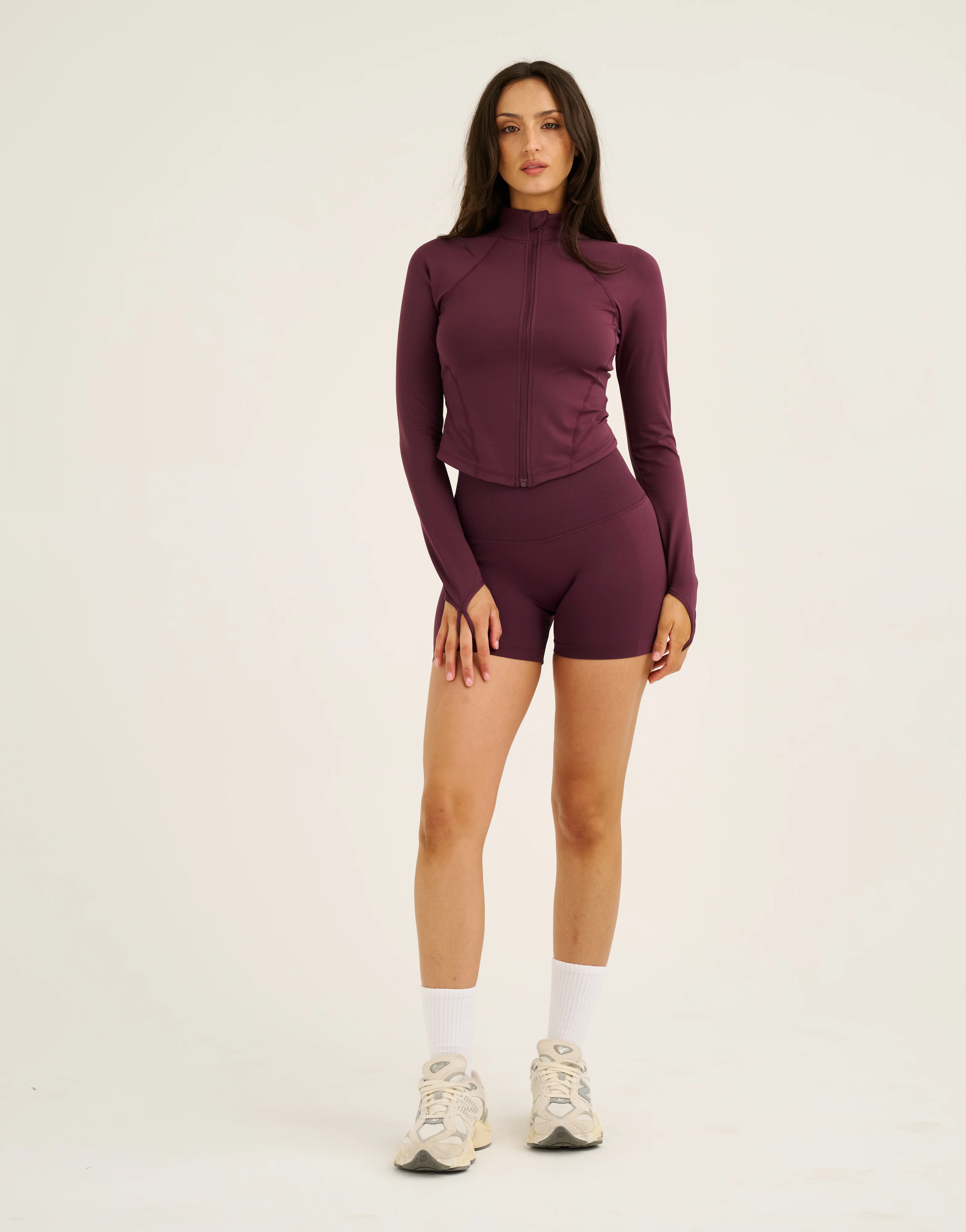 Athlete Crop Jacket - Blackberry - Image 12