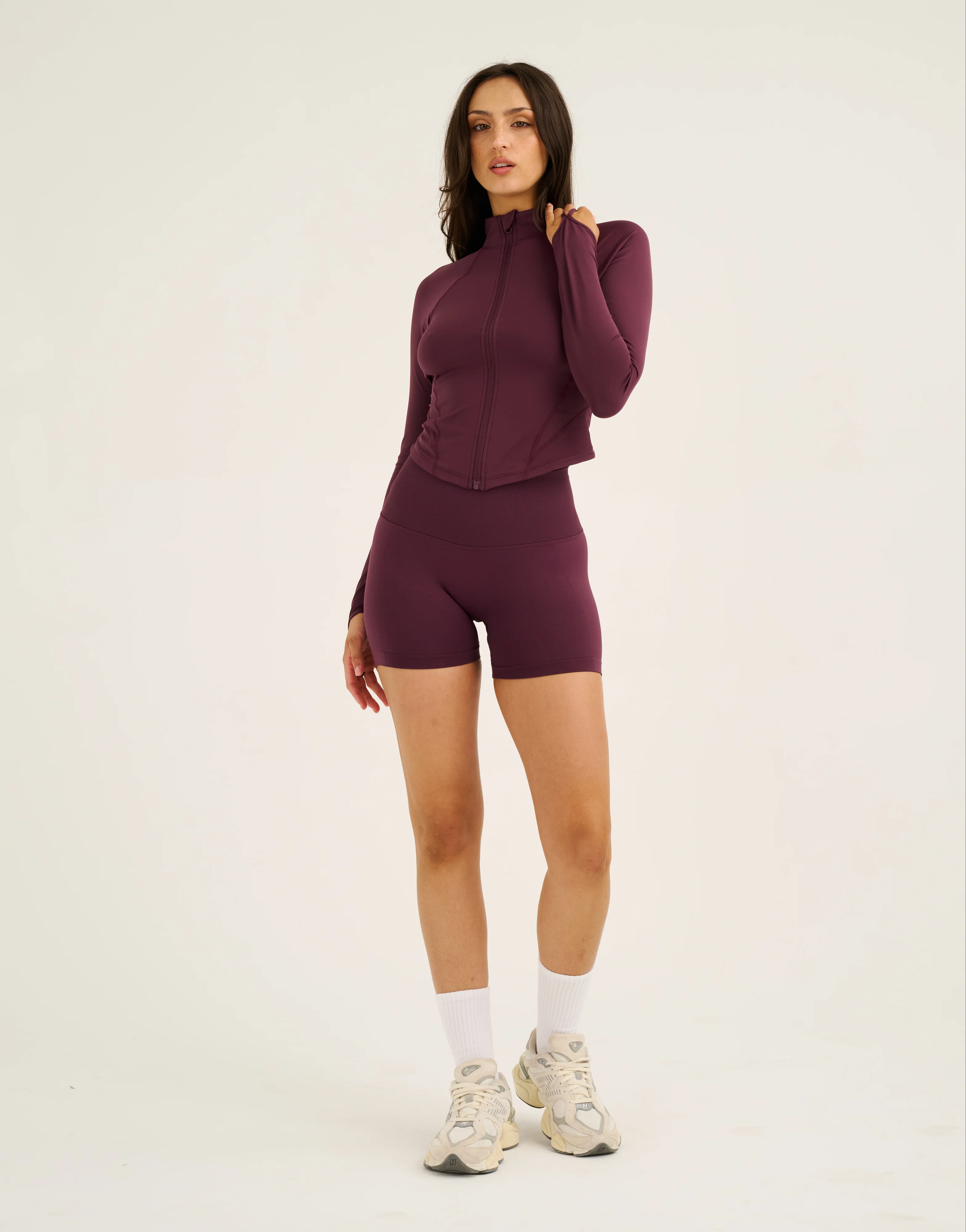 Athlete Crop Jacket - Blackberry - Image 9