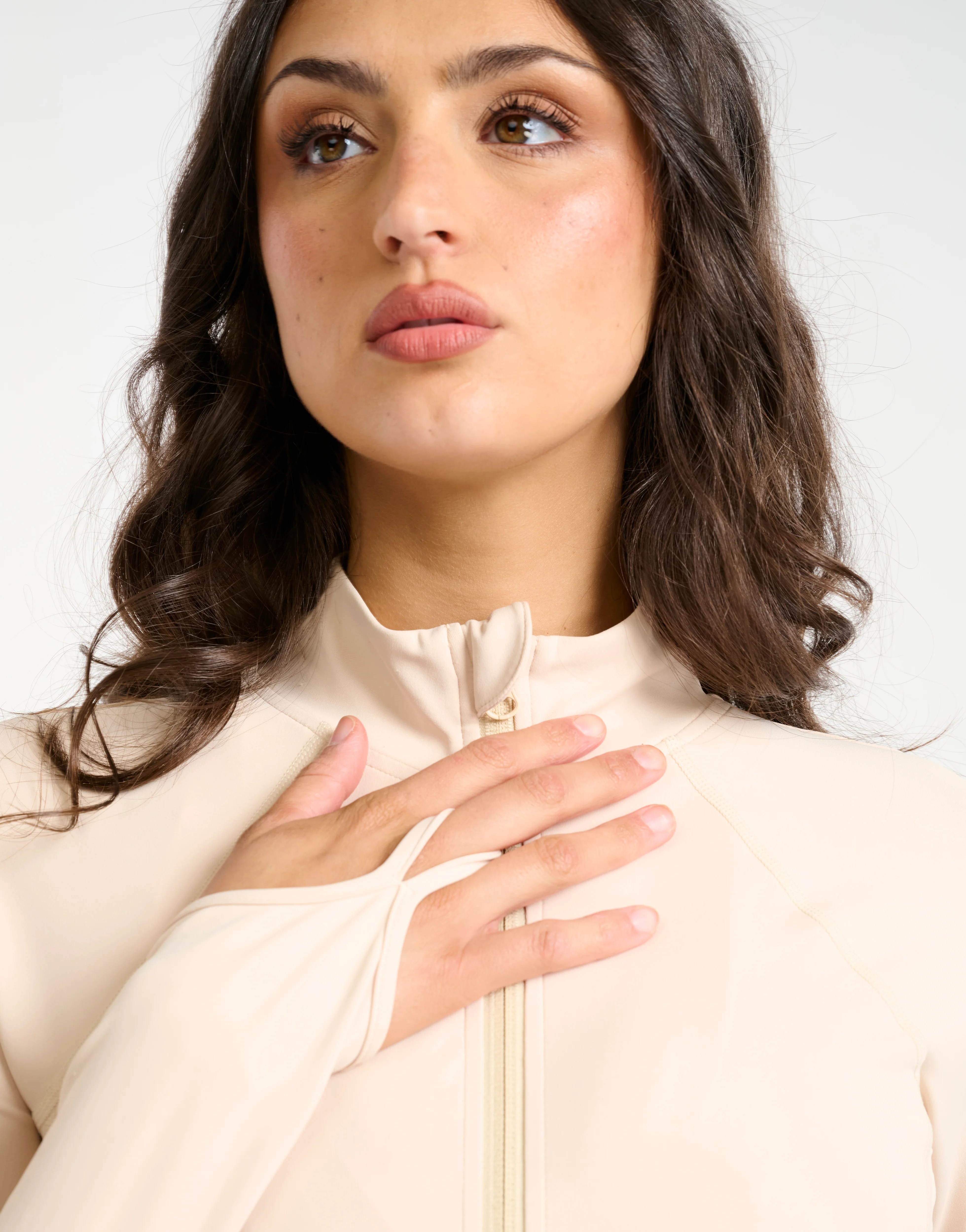 Athlete Crop Jacket - Cream - Image 8