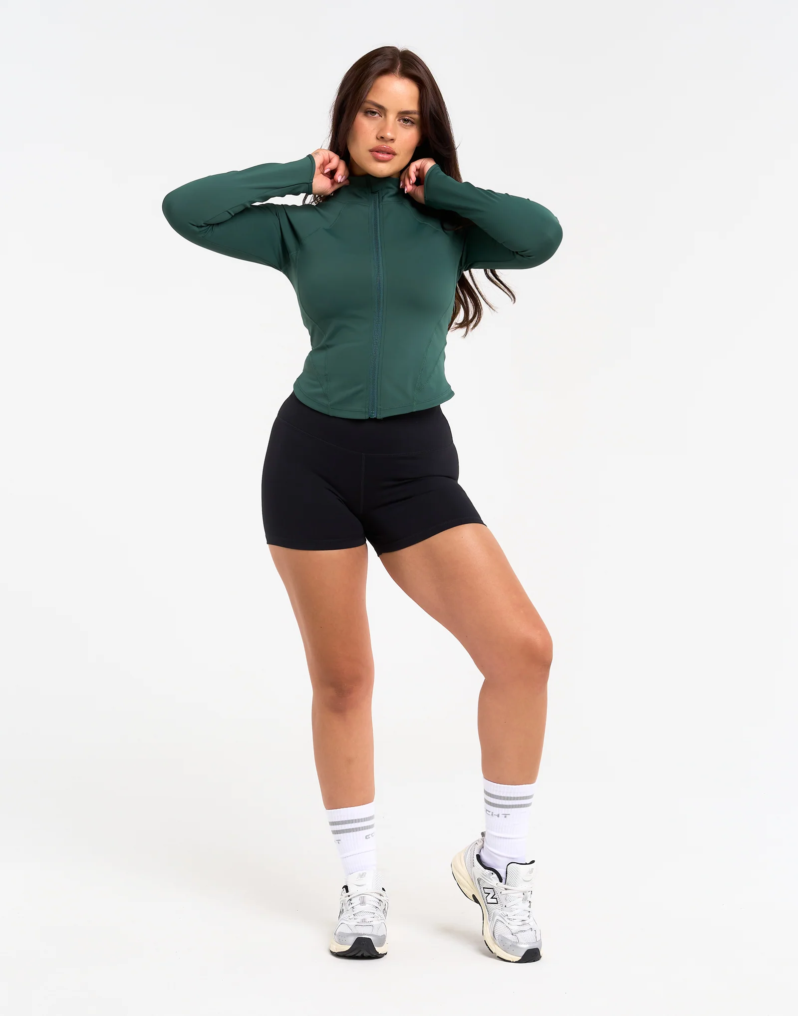 Athlete Crop Jacket - Green - Image 10