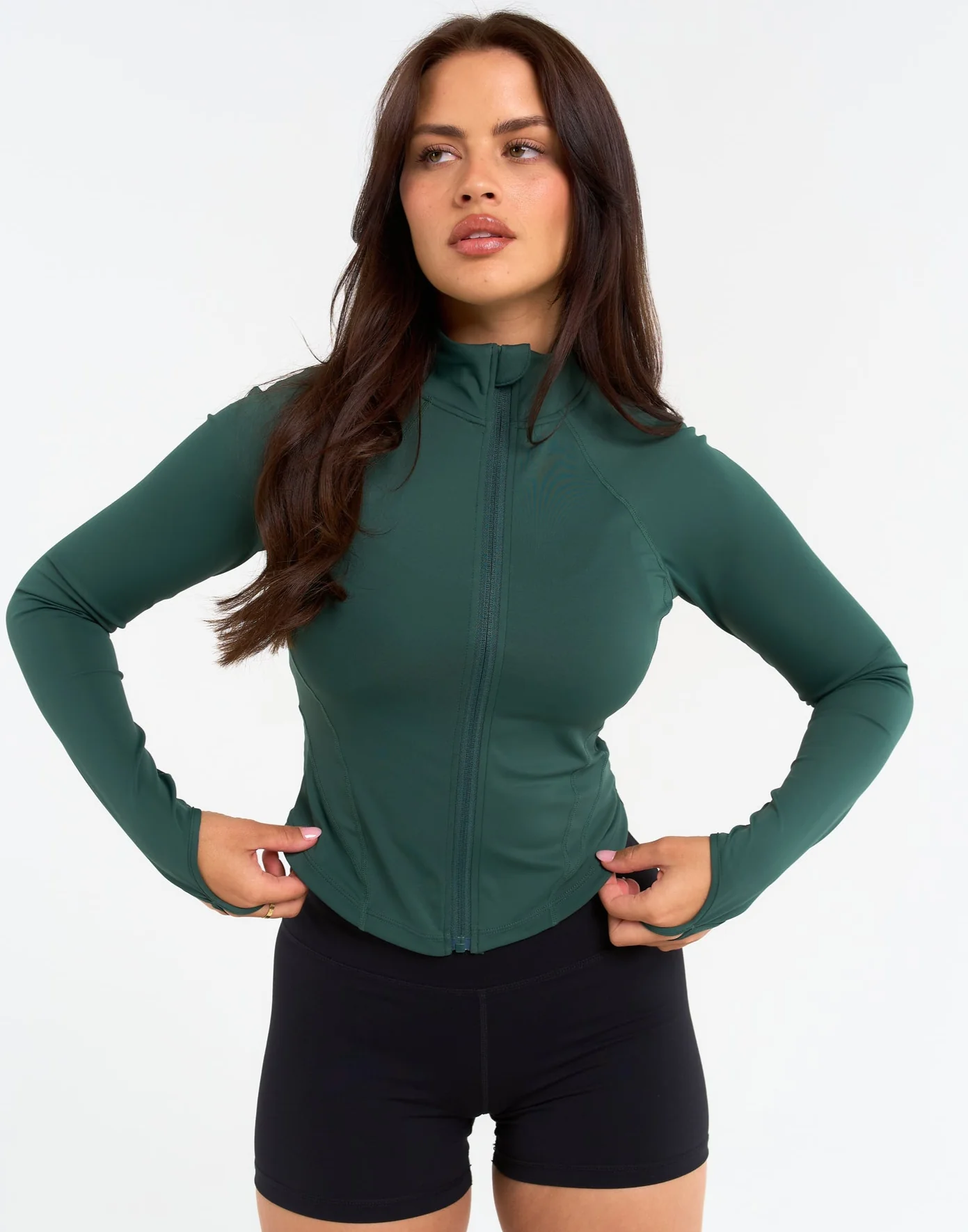 Athlete Crop Jacket - Green - Image 2