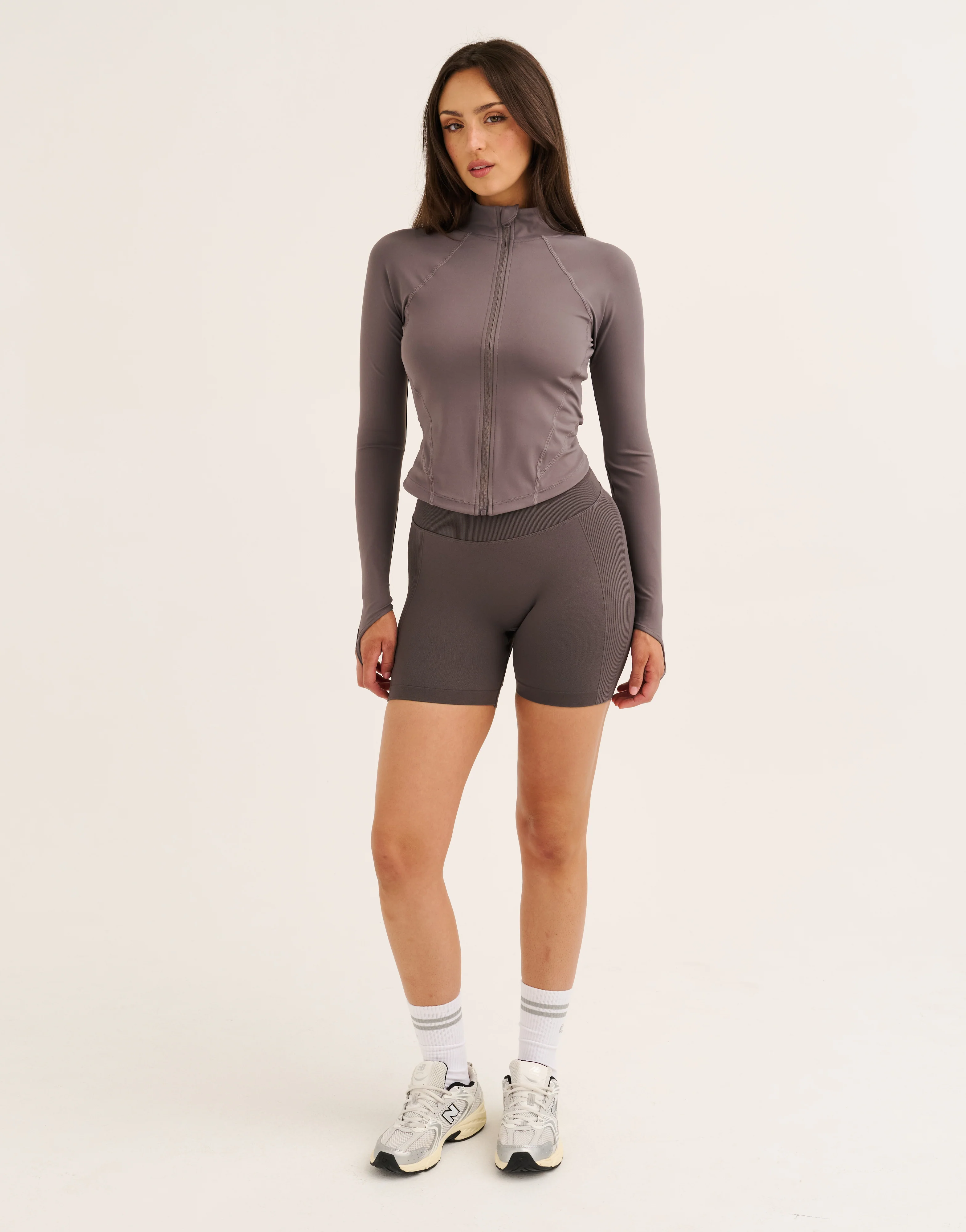 Athlete Crop Jacket - Slate - Image 4