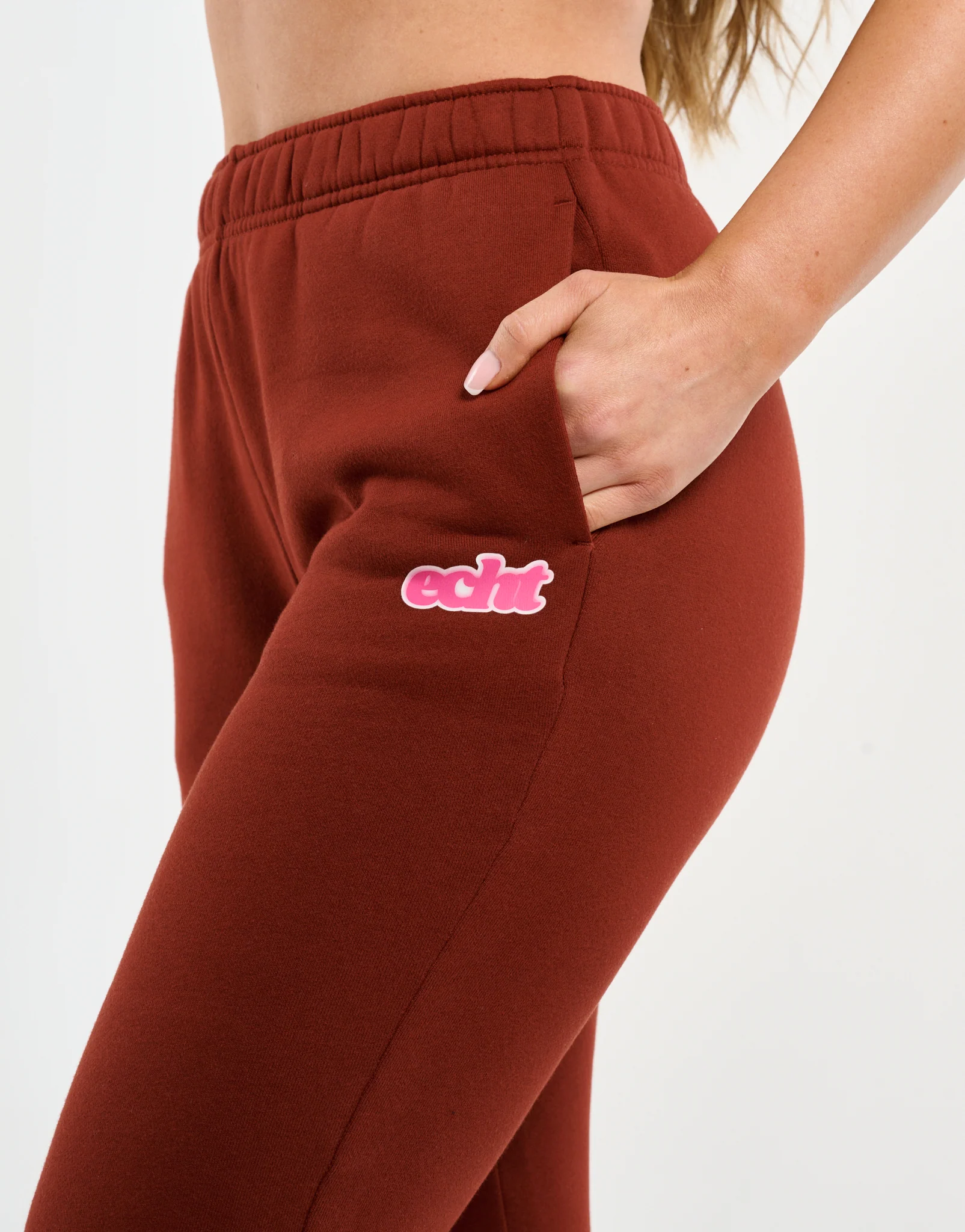Blur Flare Sweatpants - Brown - Image 5