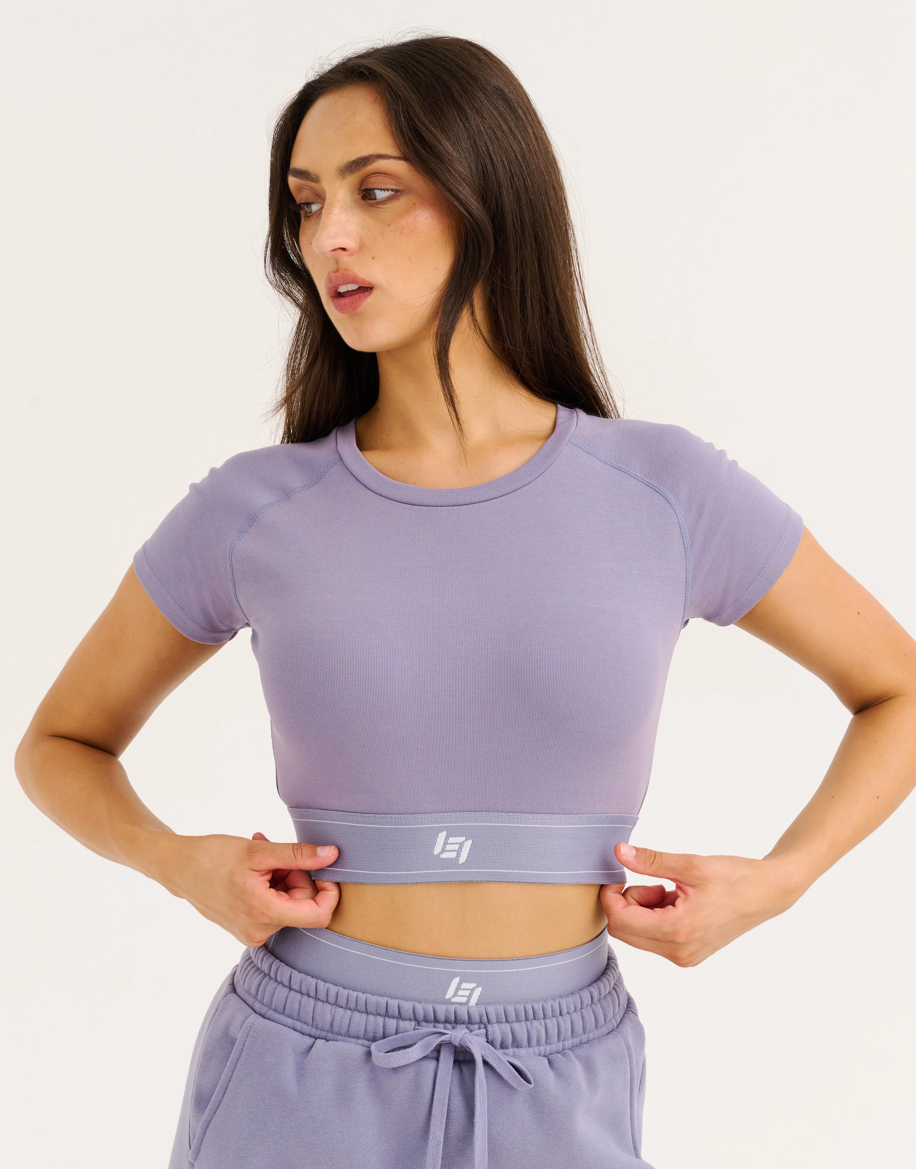 Bubble Banded Top - Washed Blue - Image 2