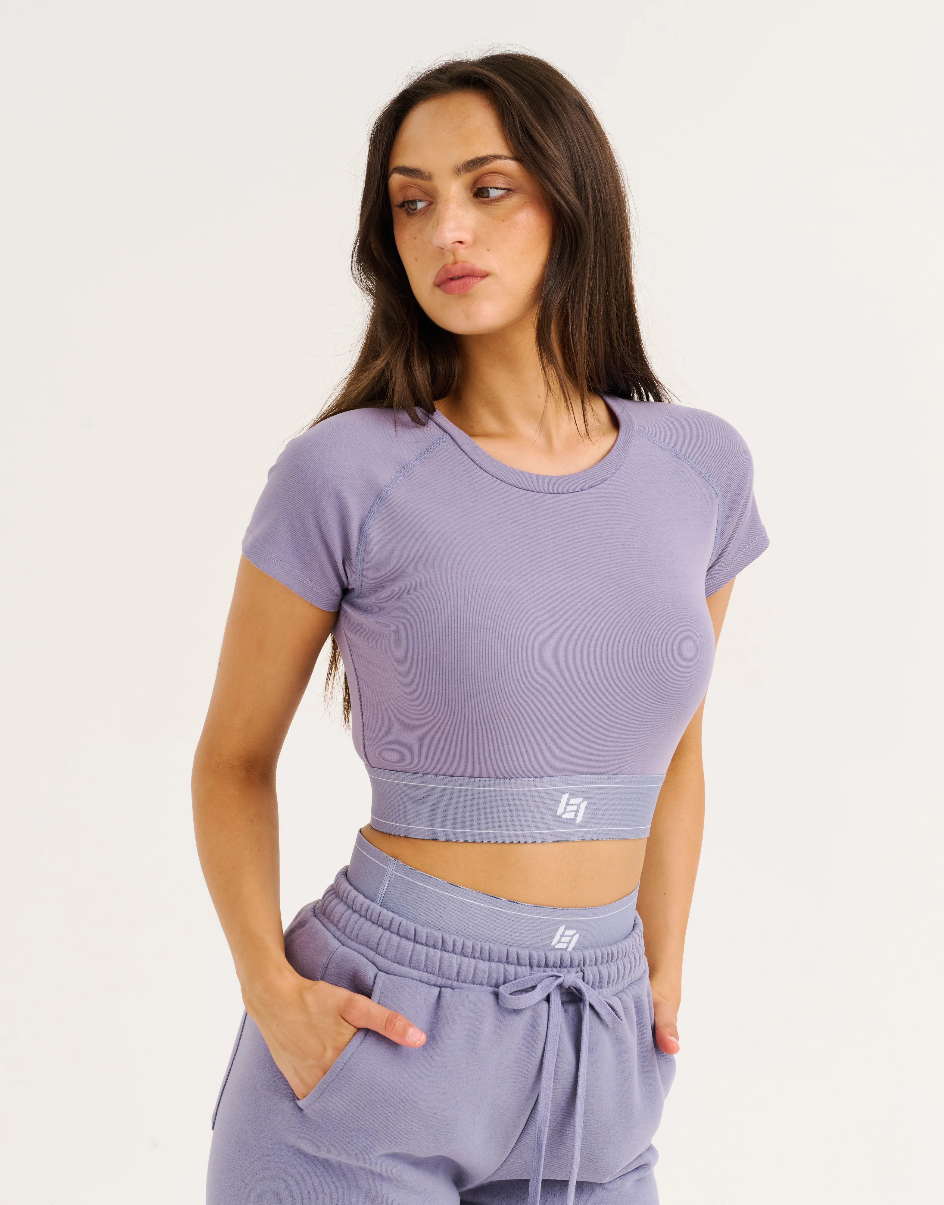 Bubble Banded Top - Washed Blue - Image 4