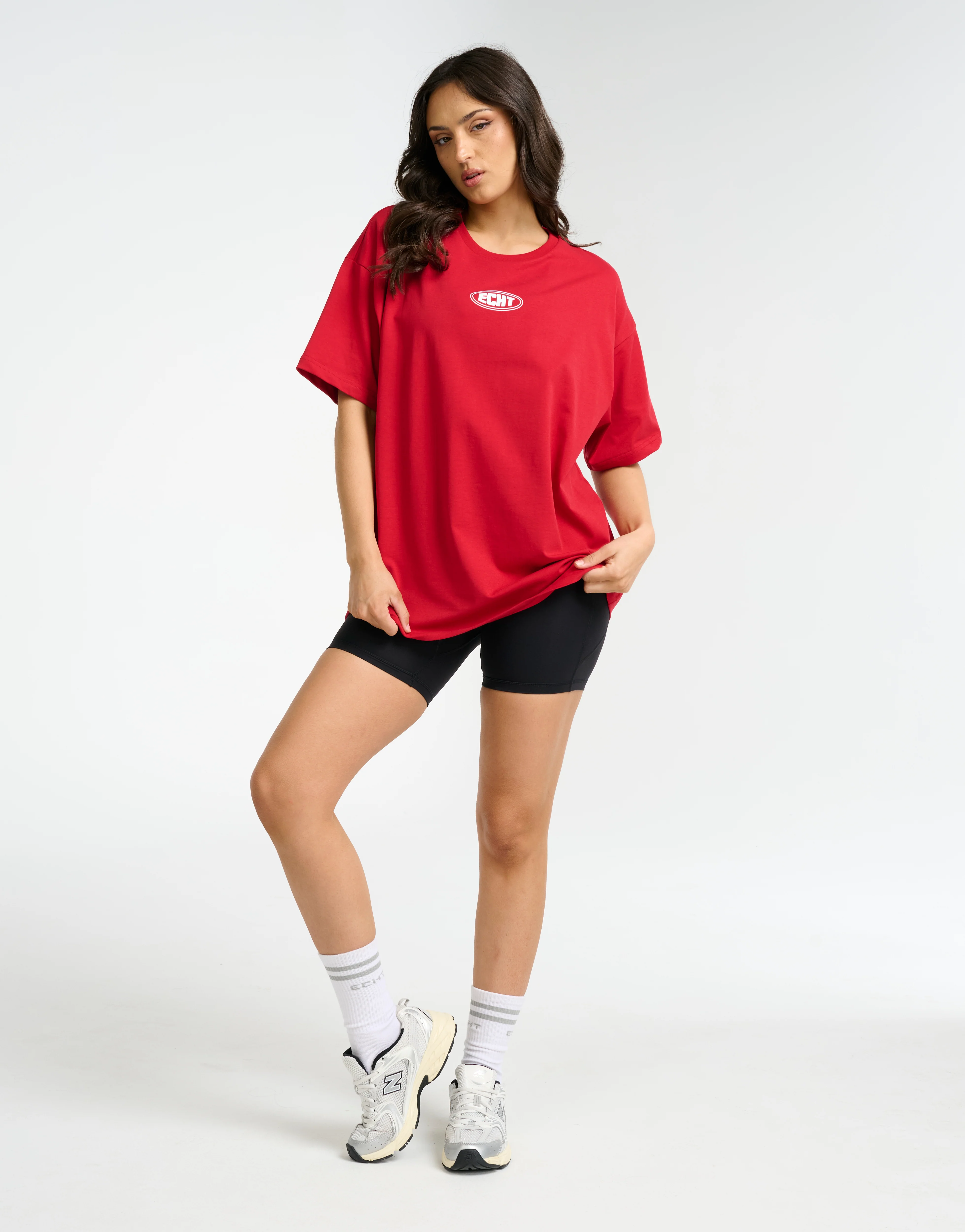 Classic Oversize Tee - Red - Image 3