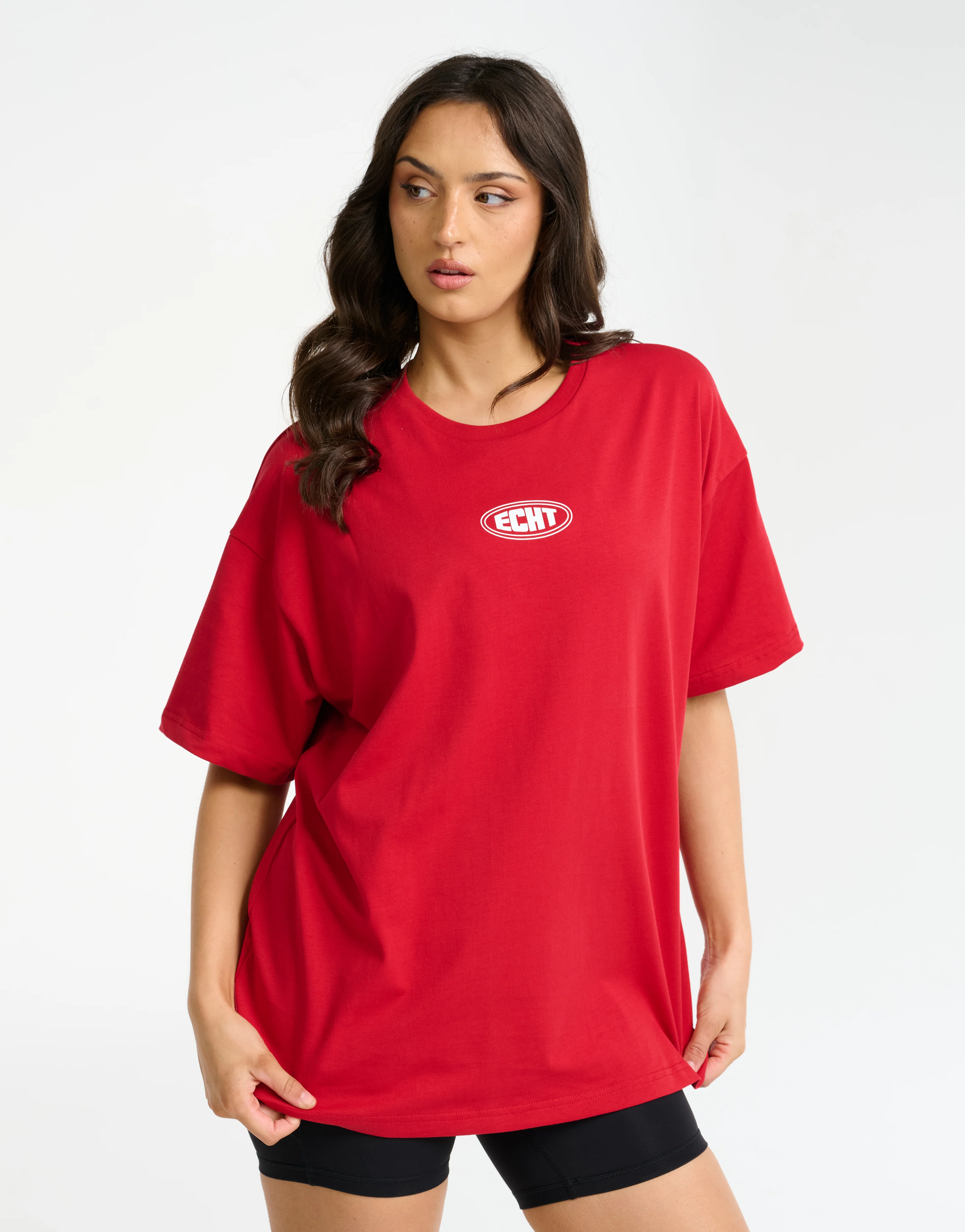 Classic Oversize Tee - Red - Image 4