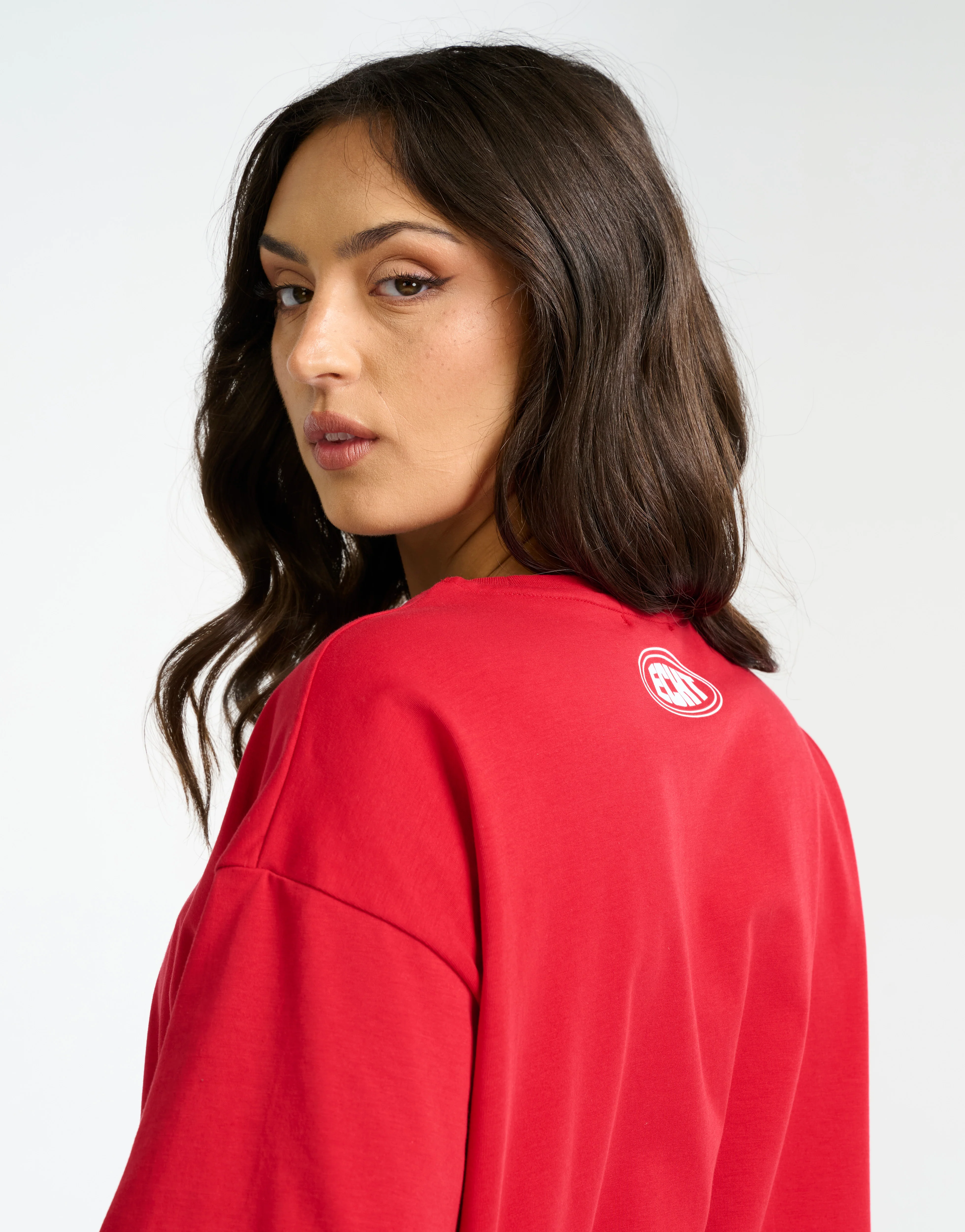 Classic Oversize Tee - Red - Image 5