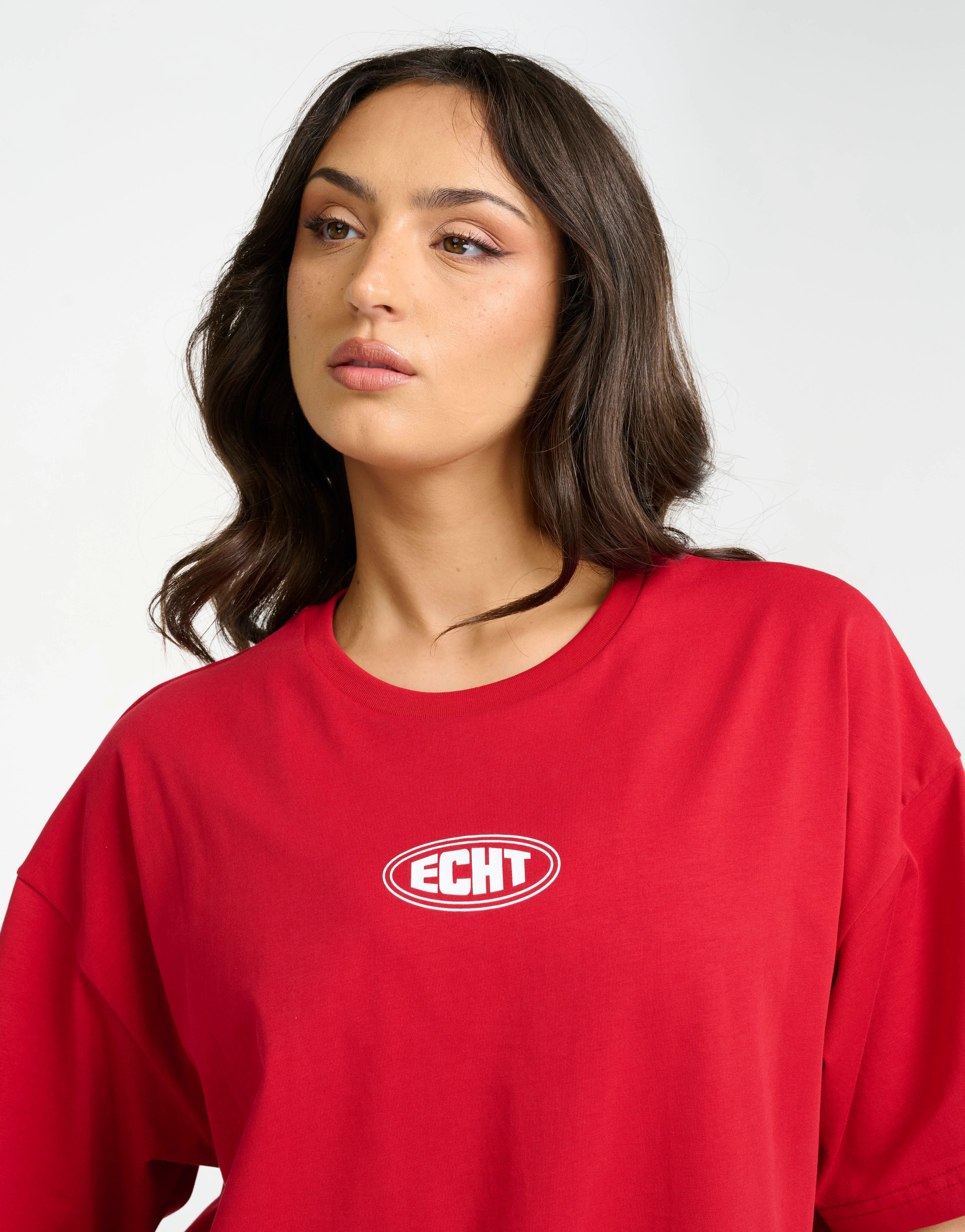 Classic Oversize Tee - Red - Image 6