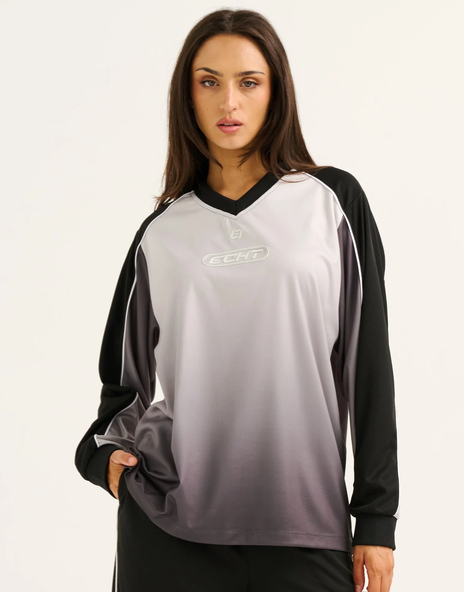 Club Gradient Long Sleeve - Black - Image 2