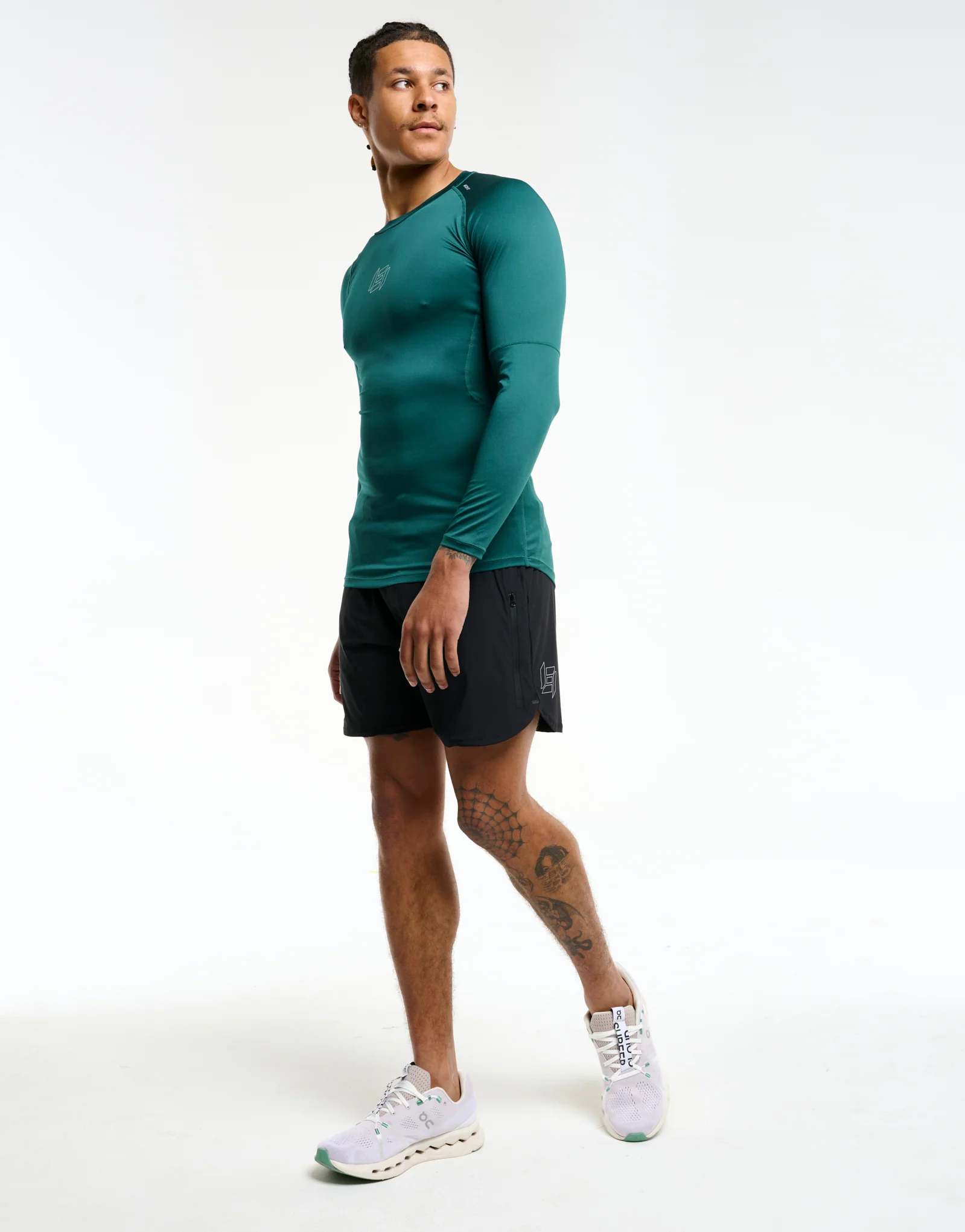 Compression Long Sleeve - Teal - Image 10