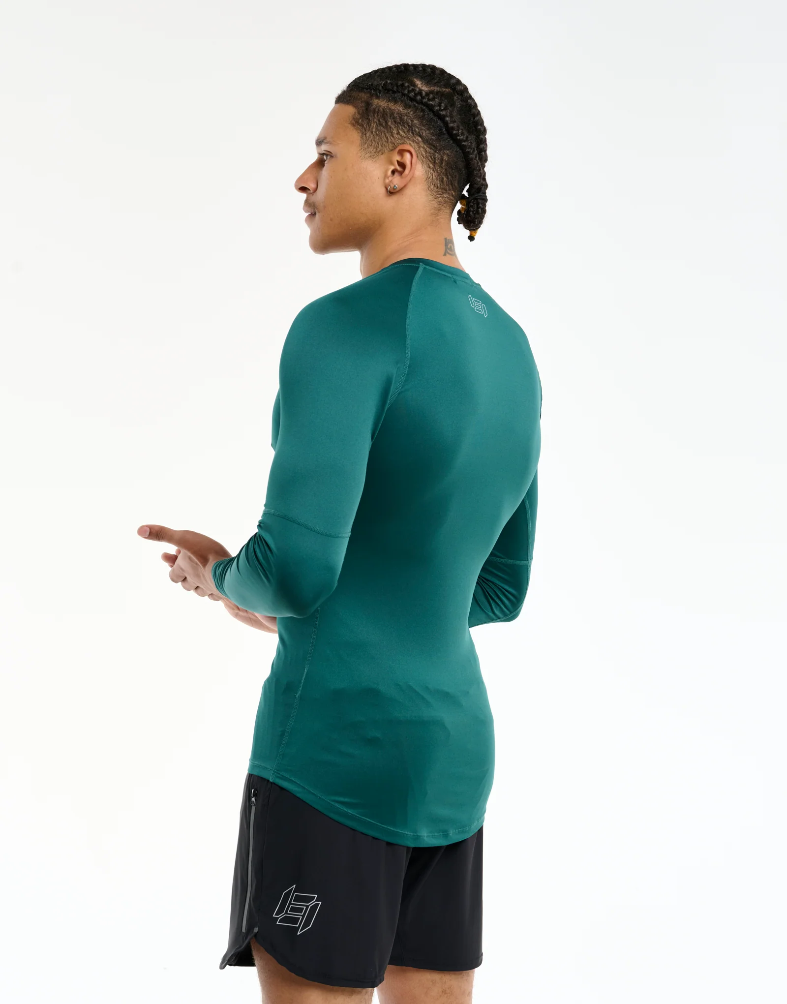 Compression Long Sleeve - Teal - Image 2