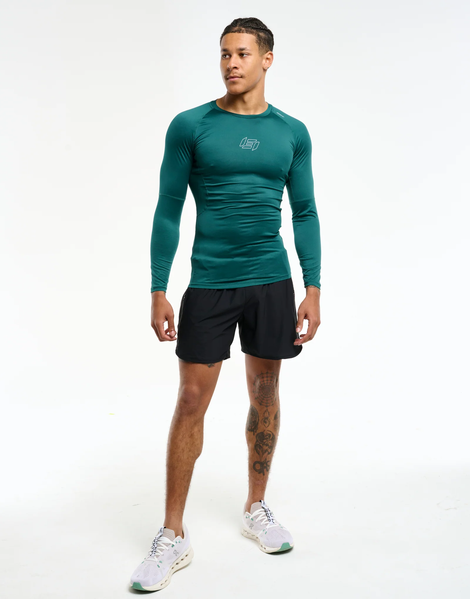 Compression Long Sleeve - Teal - Image 5