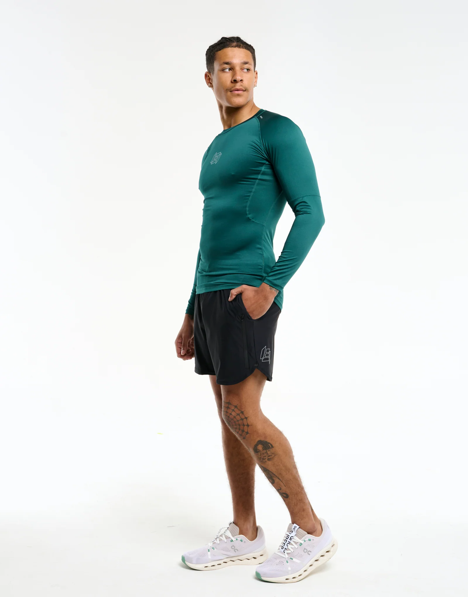 Compression Long Sleeve - Teal - Image 7