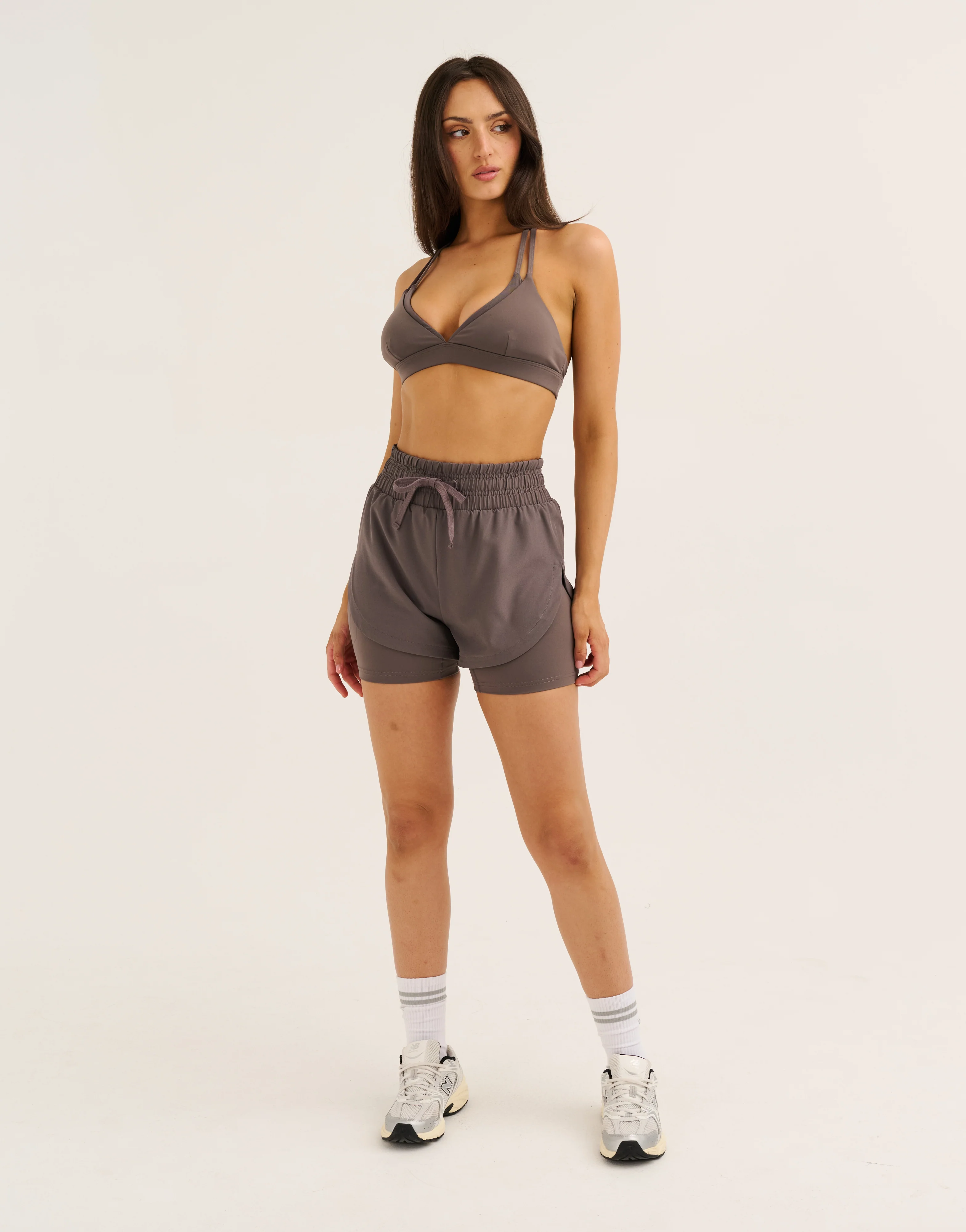 Core Layer Sports Bra - Slate Grey - Image 9