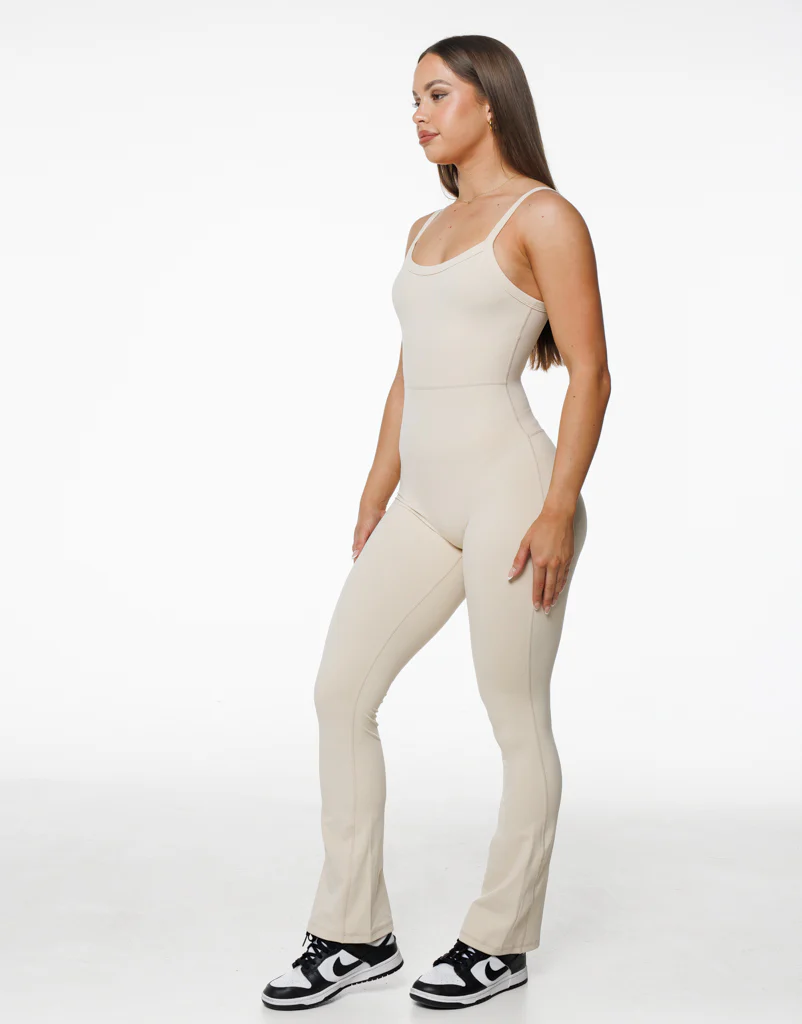 Core Unitard Flare - Oatmeal - Image 6