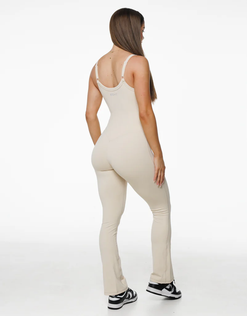 Core Unitard Flare - Oatmeal - Image 8