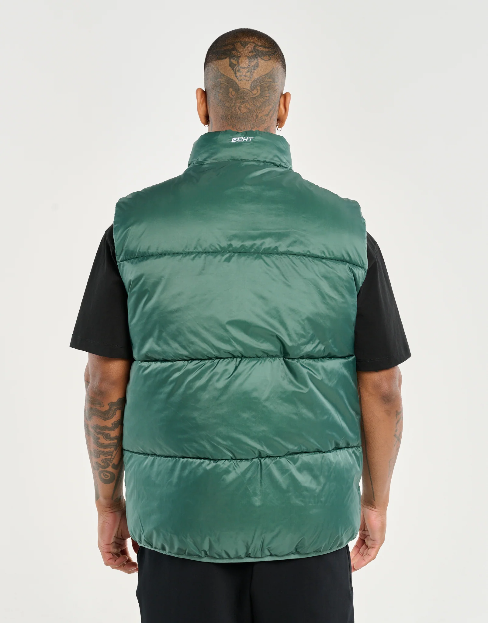 Echt Dart Puffer Vest - Green - Image 2
